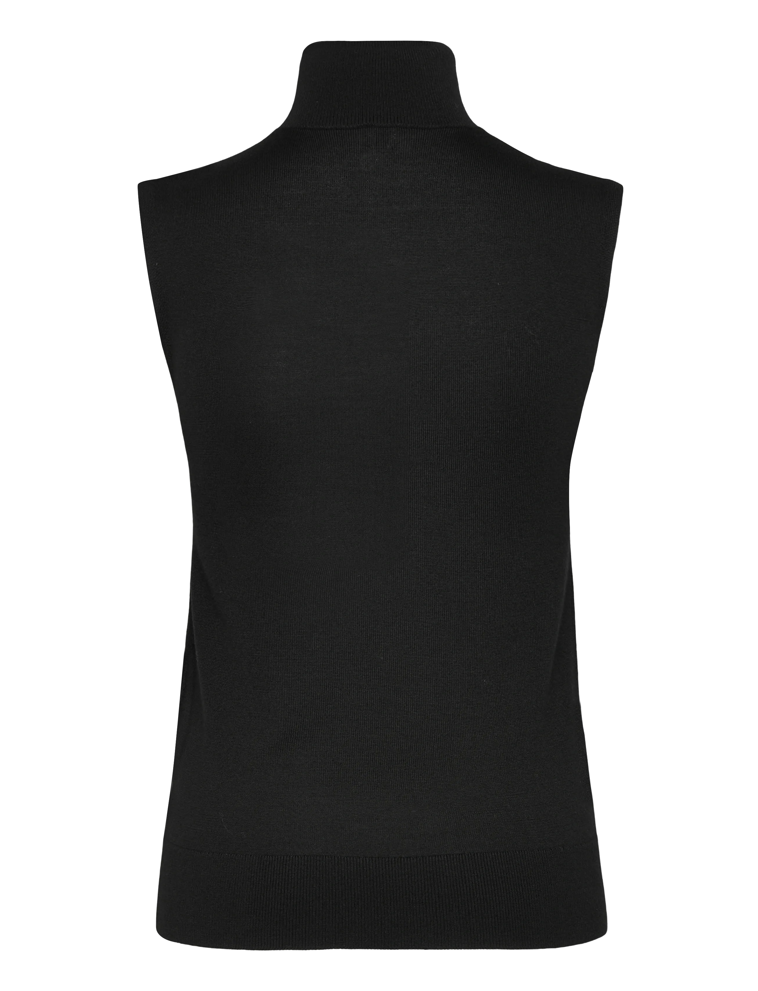 TOTEME - Sleeveless Turtleneck Top - polotröjor - black - 1