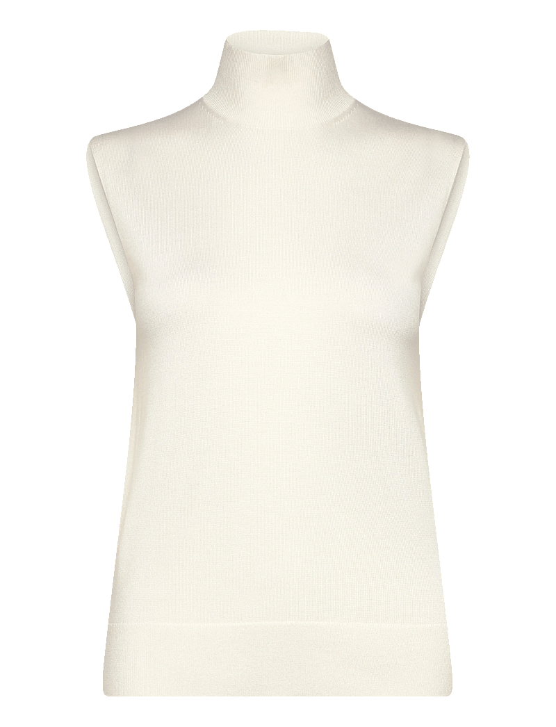 TOTEME - Sleeveless Turtleneck Top - turtlenecks - white - 0
