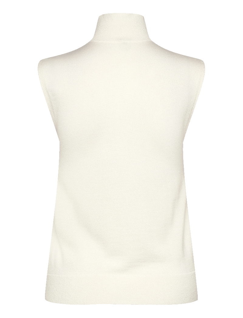 TOTEME - Sleeveless Turtleneck Top - turtlenecks - white - 1