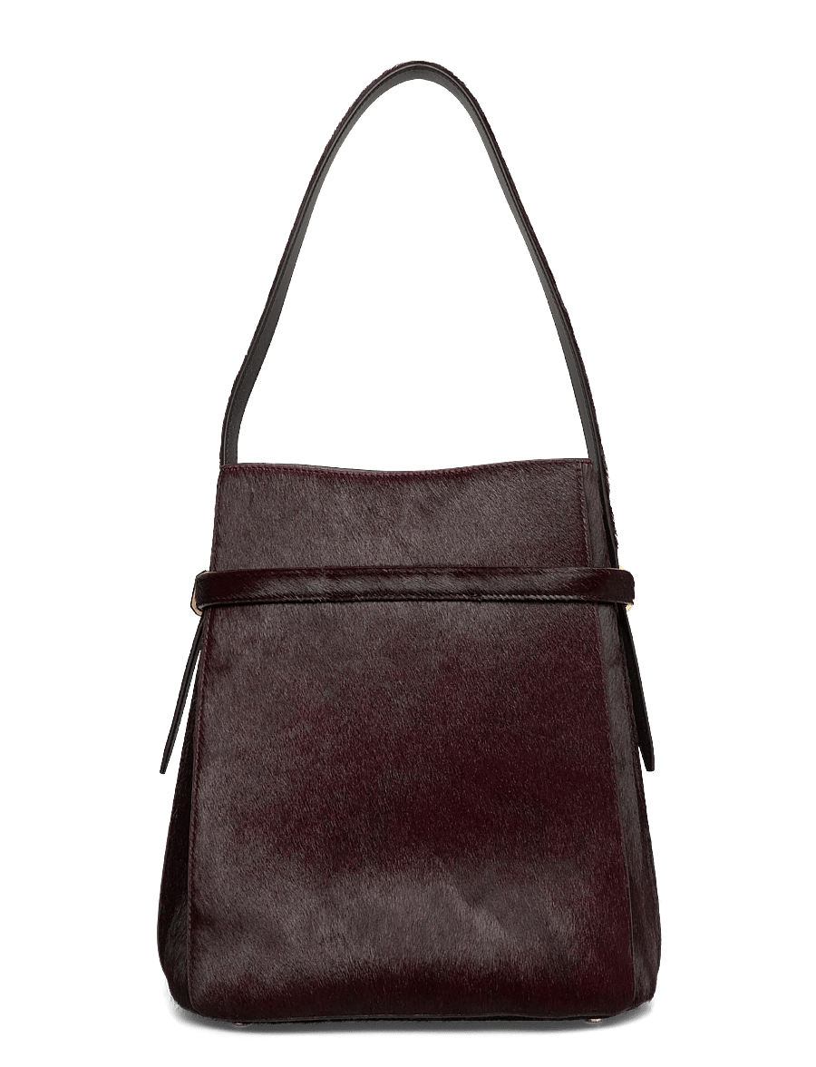 TOTEME - Belted Pony Hair Bucket Bag - modetrends - brown - 1