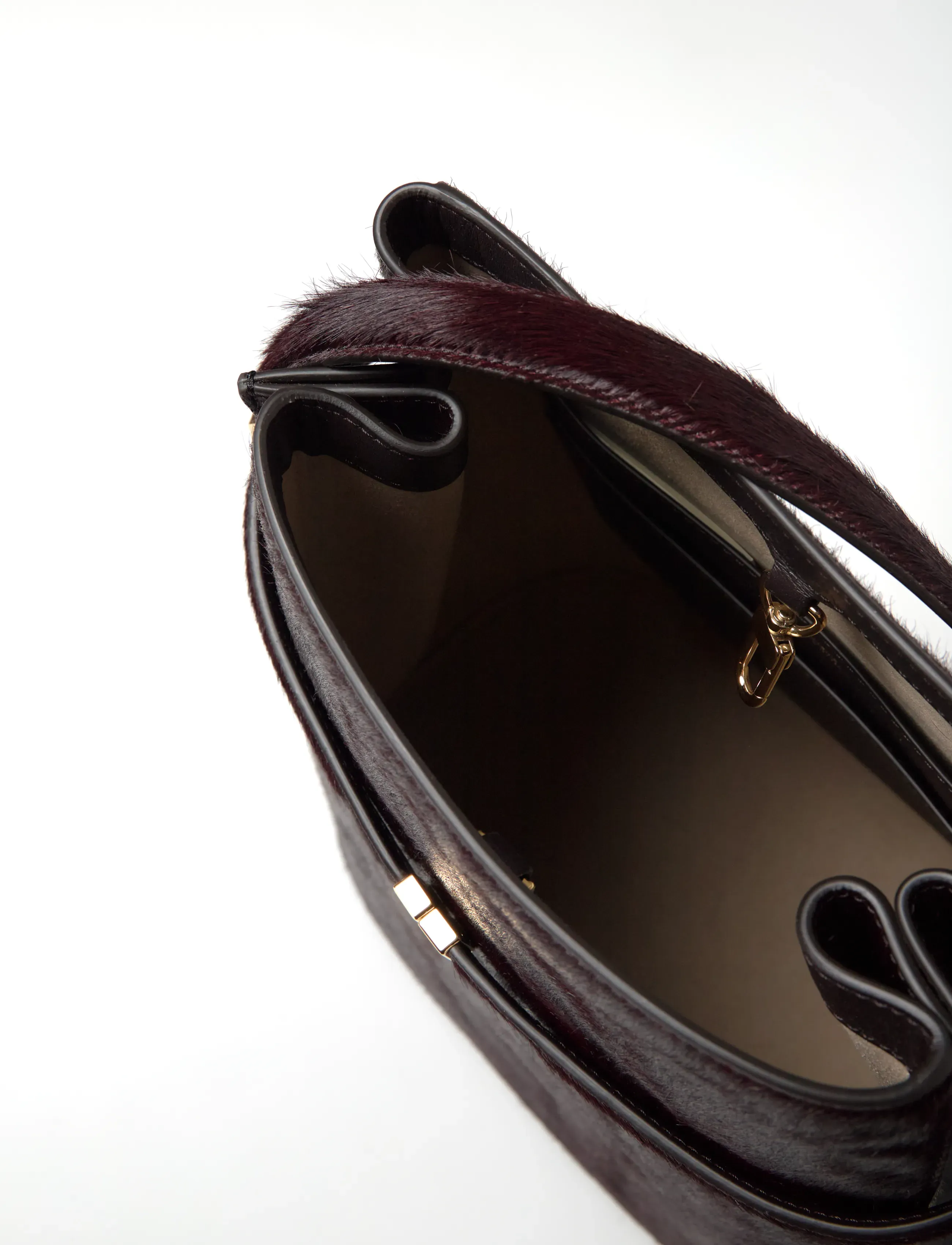 TOTEME - Belted Pony Hair Bucket Bag - modetrends - brown - 5