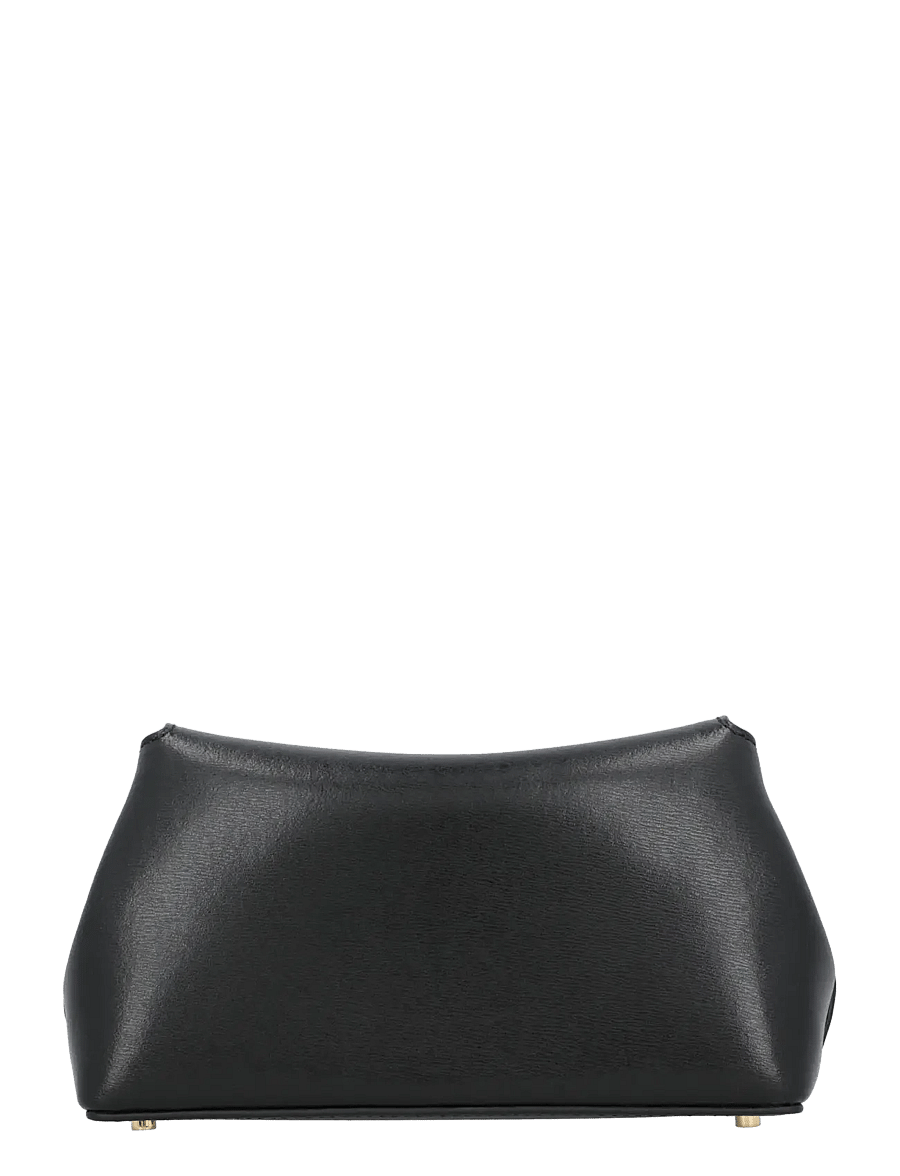 TOTEME - Mini T-lock leather clutch - special occasions - black - 1