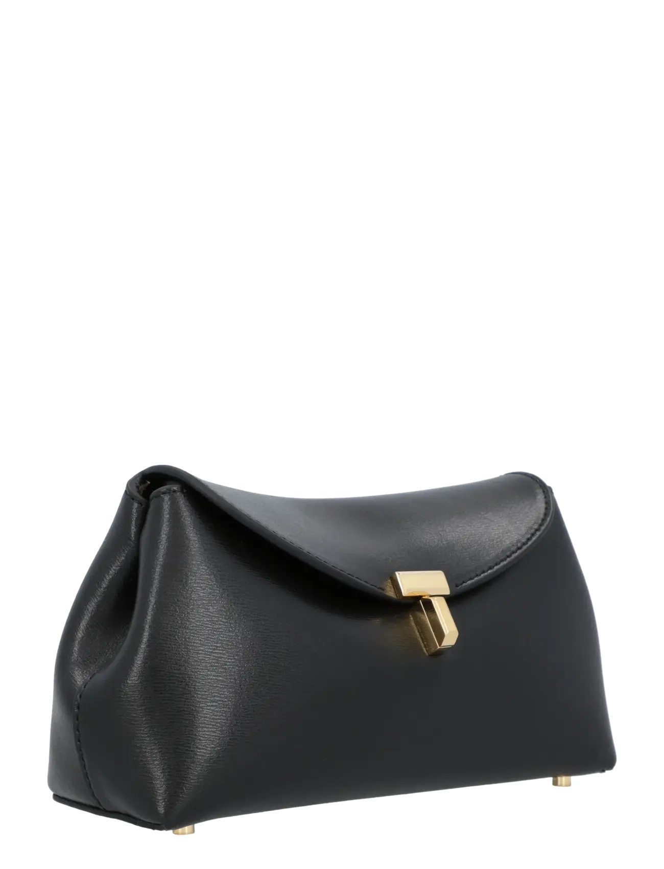 TOTEME - Mini T-lock leather clutch - special occasions - black - 2