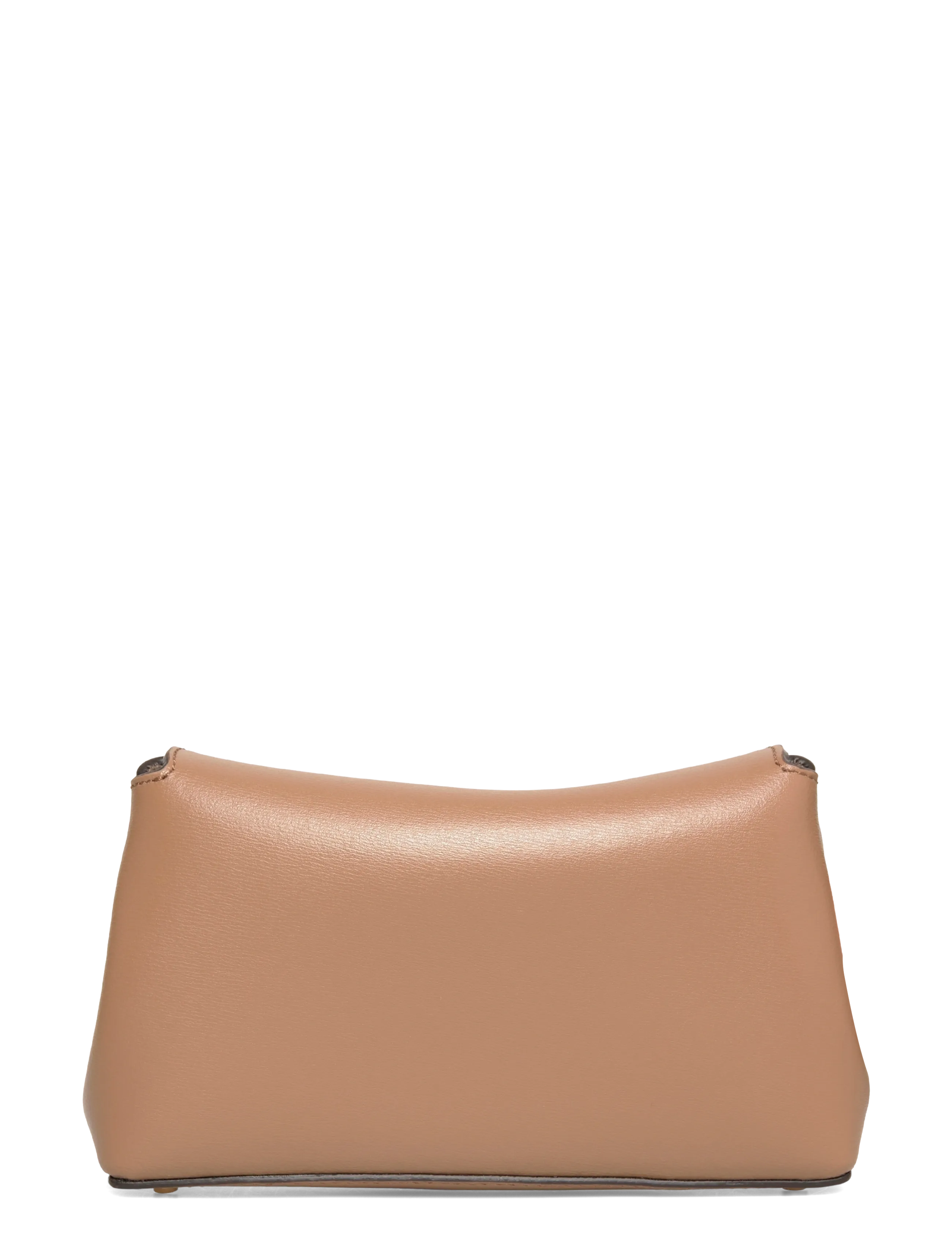 TOTEME - Mini T-Lock Leather Clutch - brown - 1