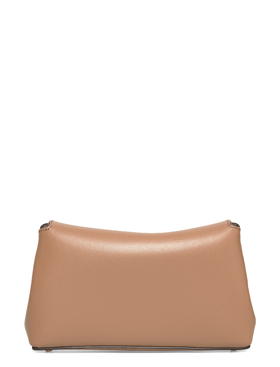 TOTEME - Mini T-Lock Leather Clutch - brown - 1