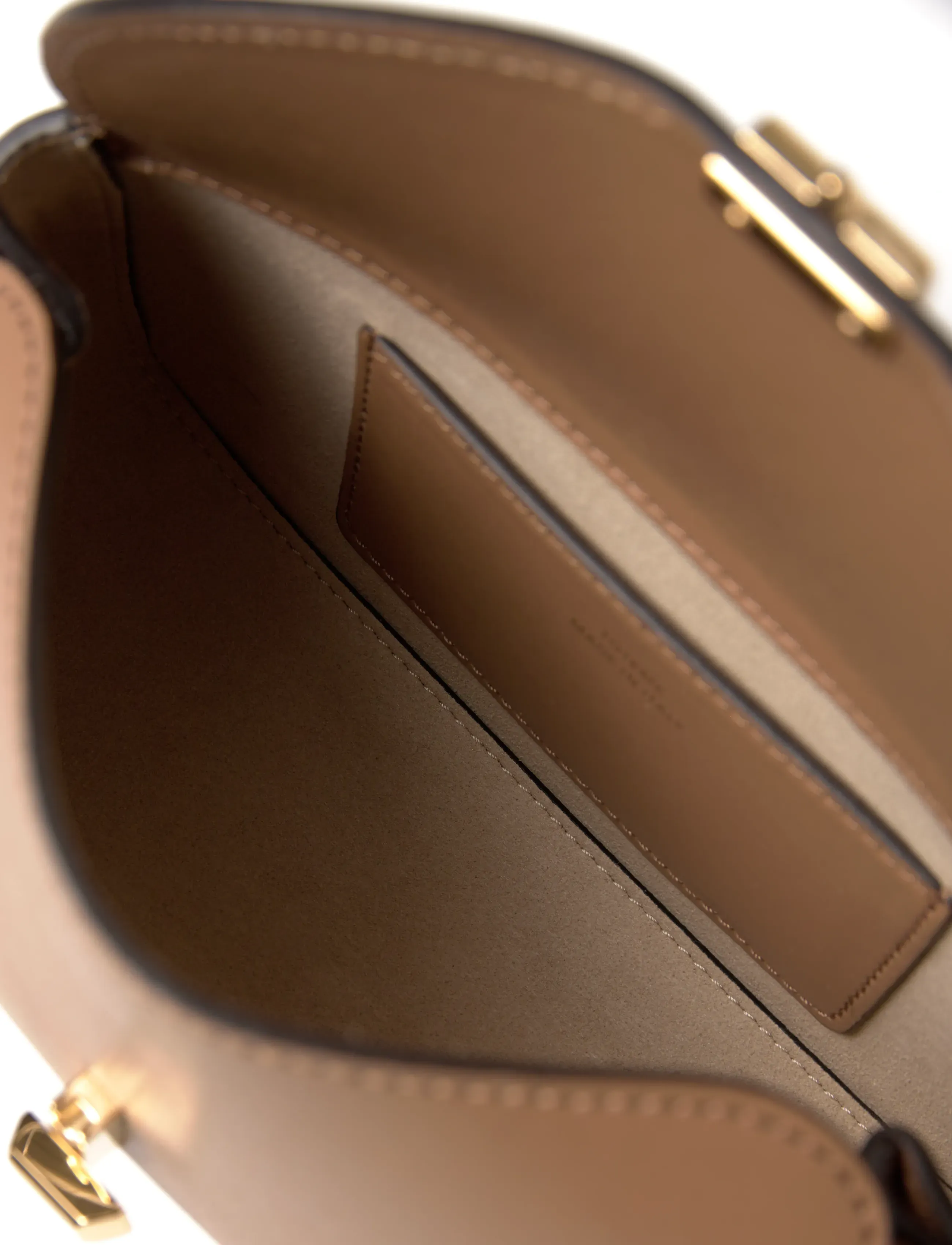 TOTEME - Mini T-Lock Leather Clutch - brown - 5