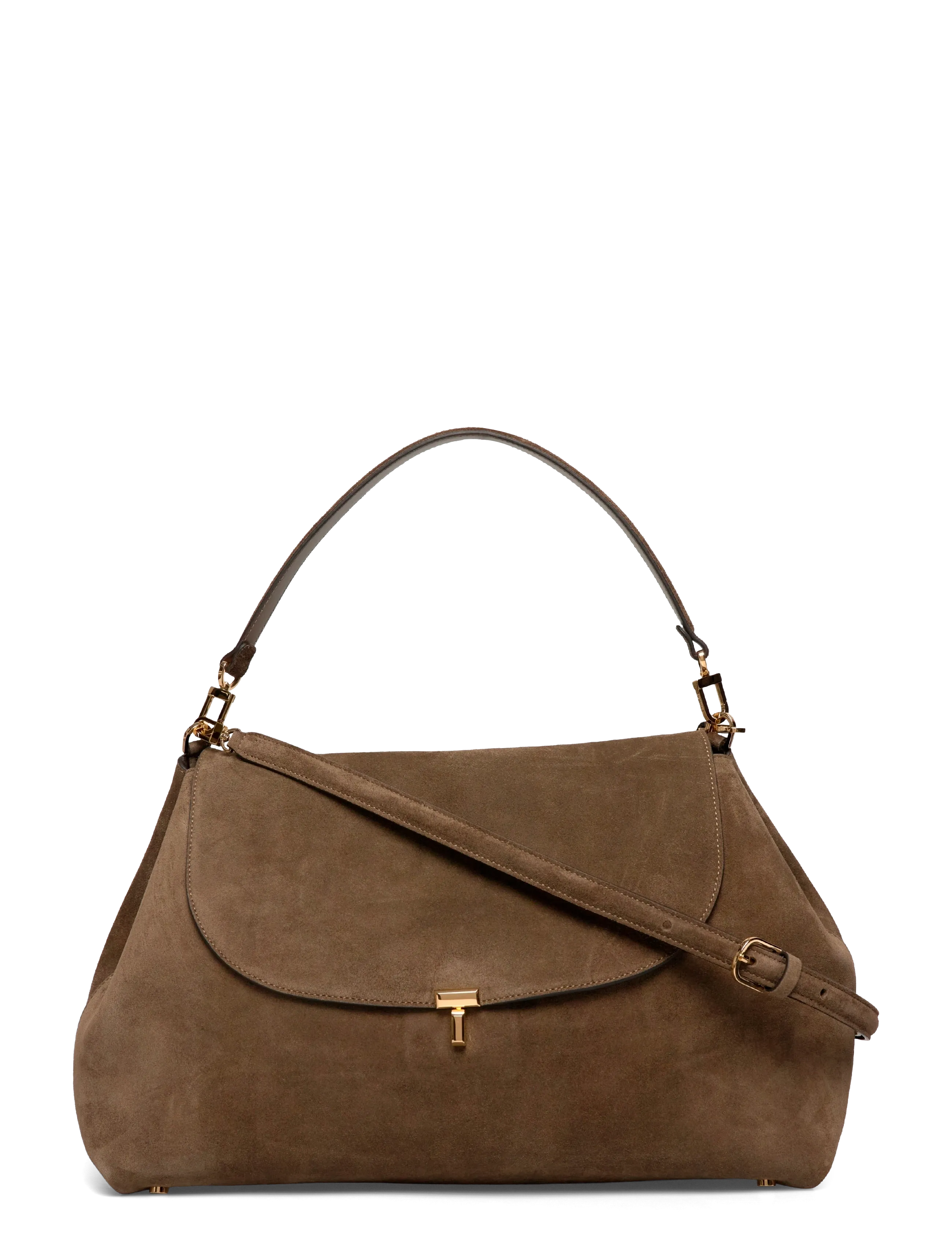 TOTEME - T-Lock Suede Shoulder Bag