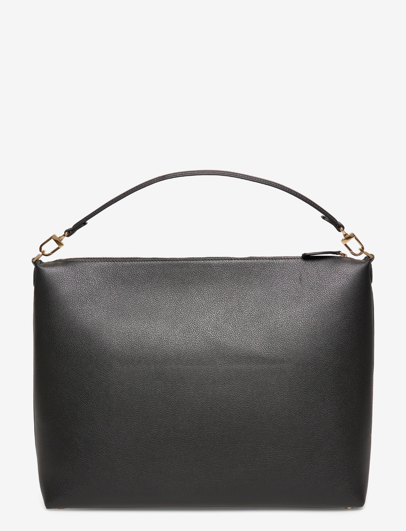 TOTEME - Bevel Leather Shoulder Bag - skuldertasker - black - 1