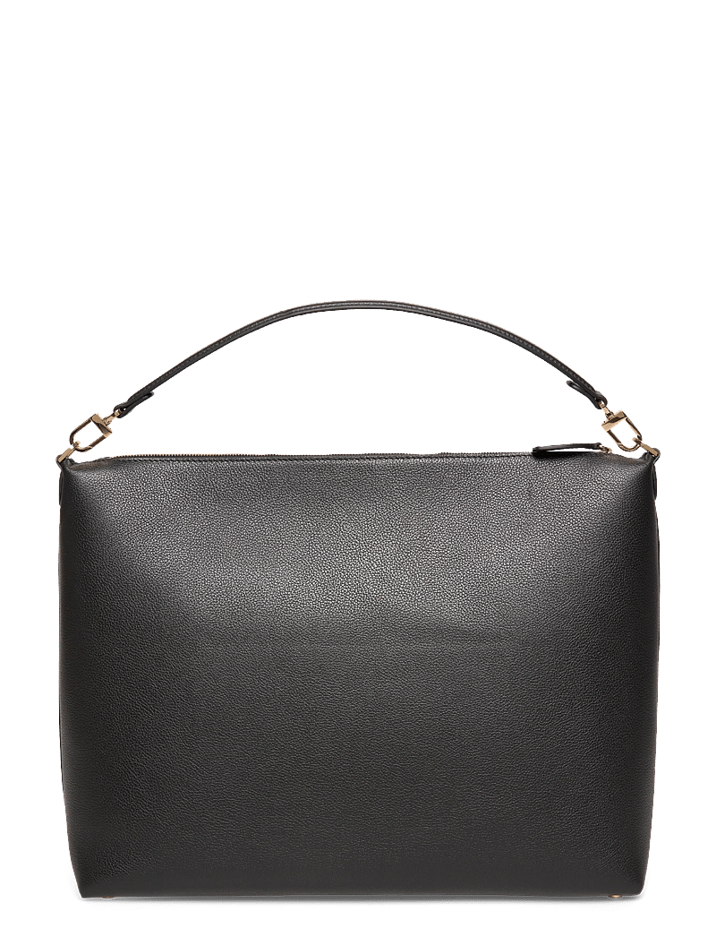 TOTEME - Bevel Leather Shoulder Bag - skuldertasker - black - 1