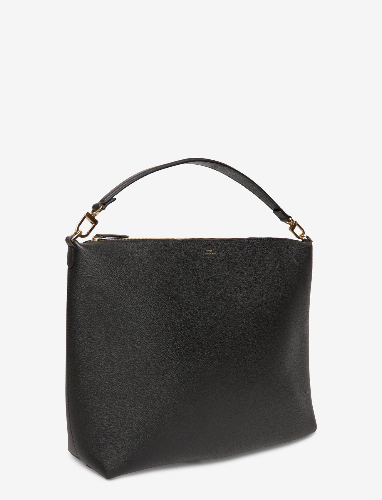 TOTEME - Bevel Leather Shoulder Bag - skuldertasker - black - 2