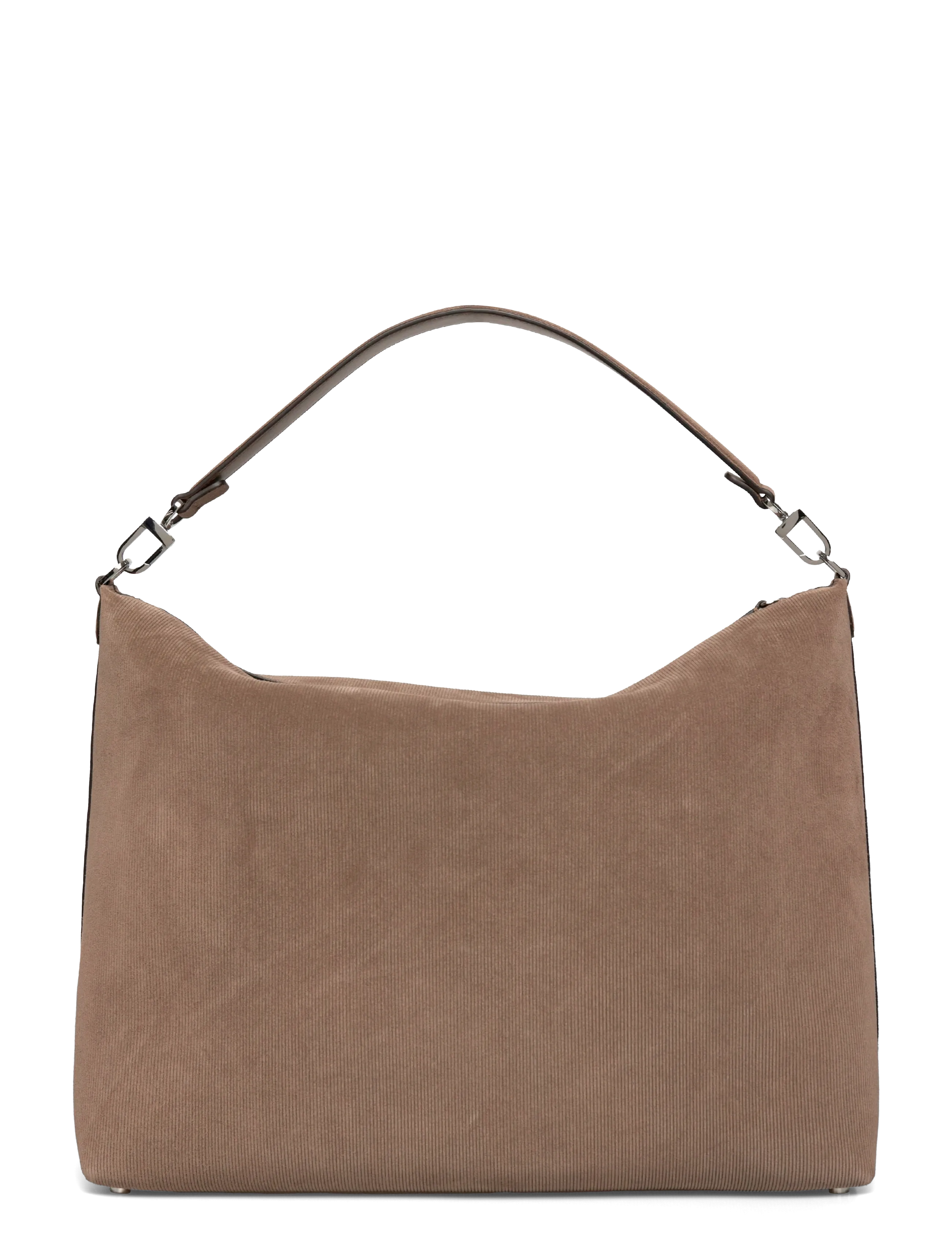 TOTEME - Bevel medium textured-suede shoulder bag - schultertaschen - brown - 1