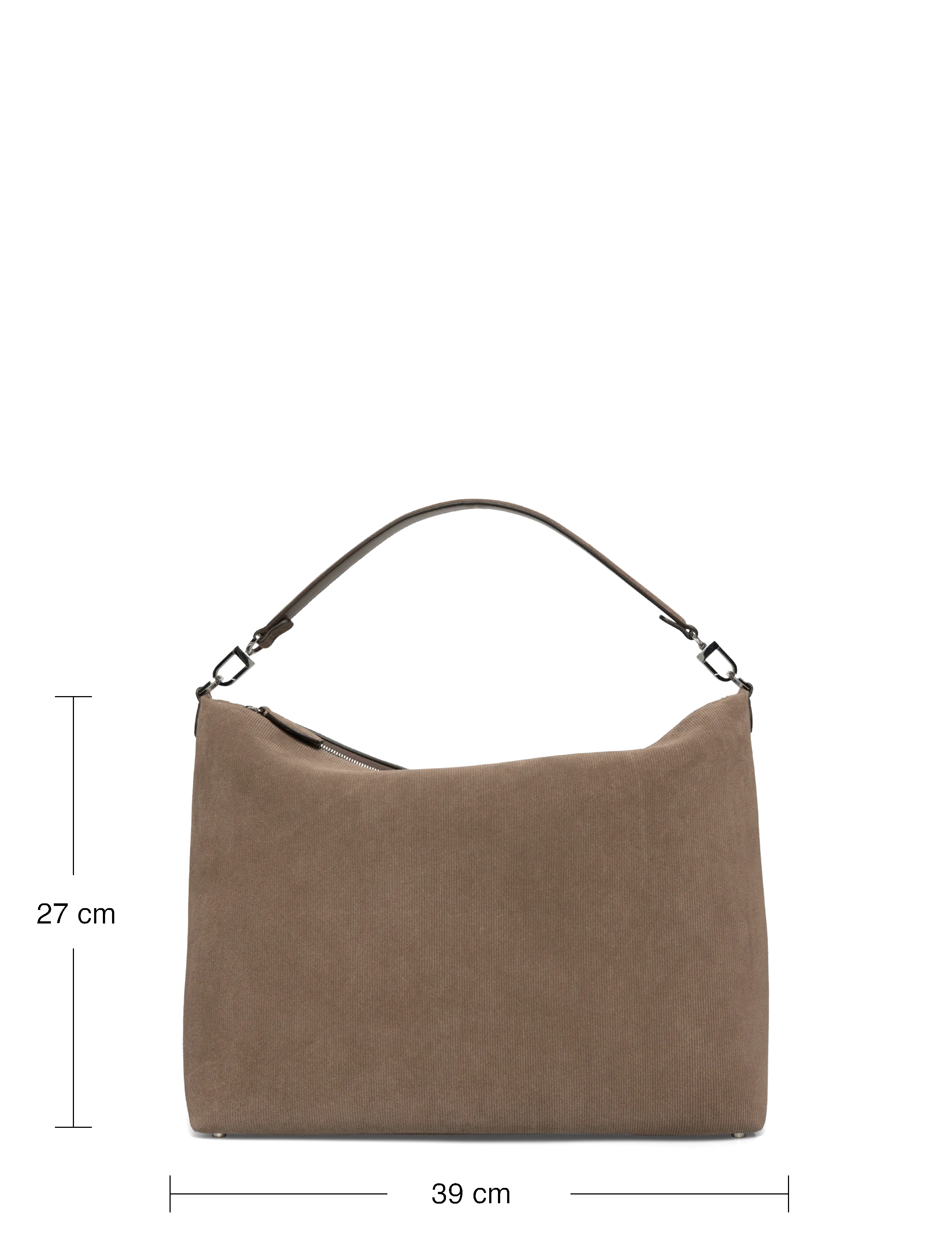 TOTEME - Bevel medium textured-suede shoulder bag - schultertaschen - brown - 3