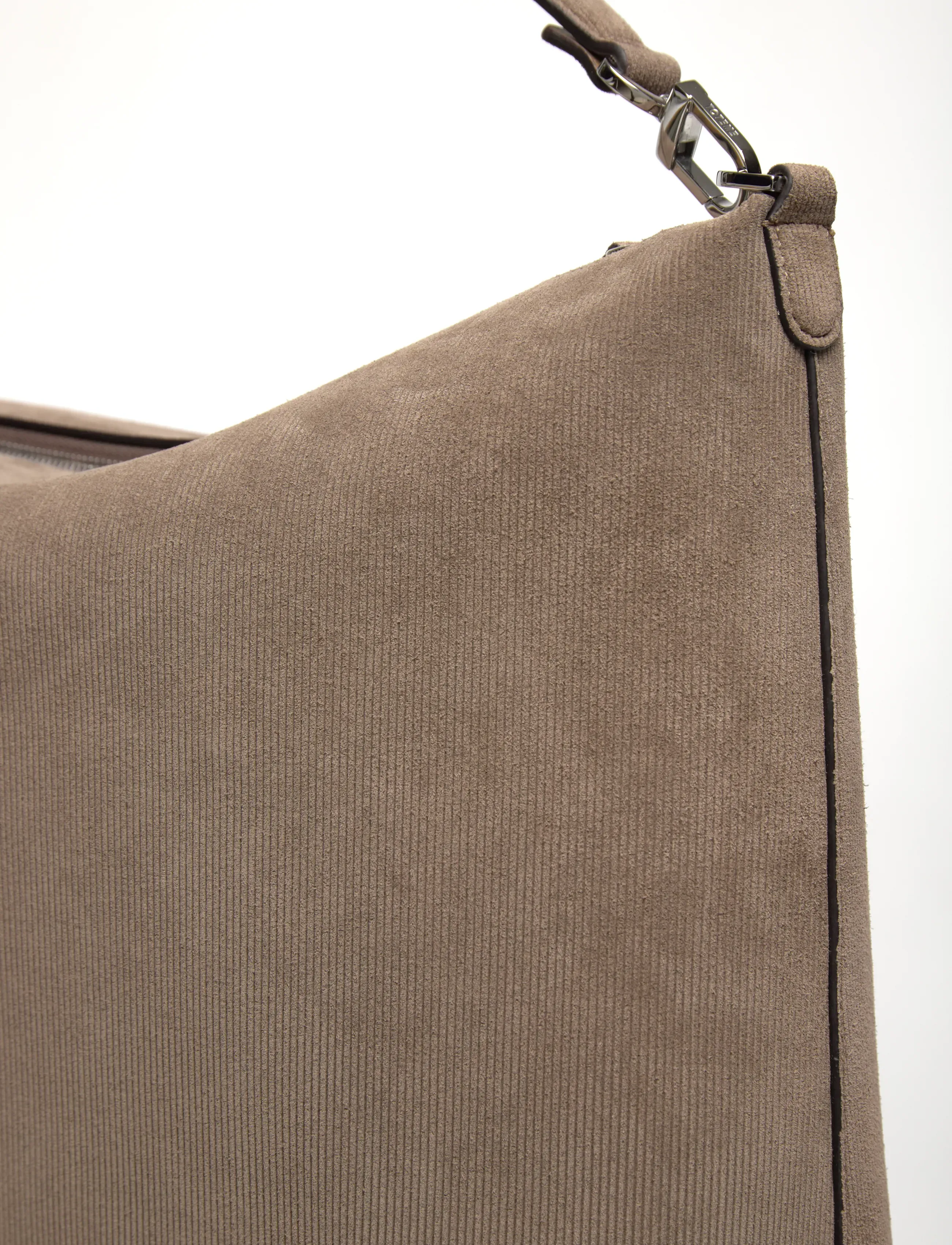 TOTEME - Bevel medium textured-suede shoulder bag - schultertaschen - brown - 4