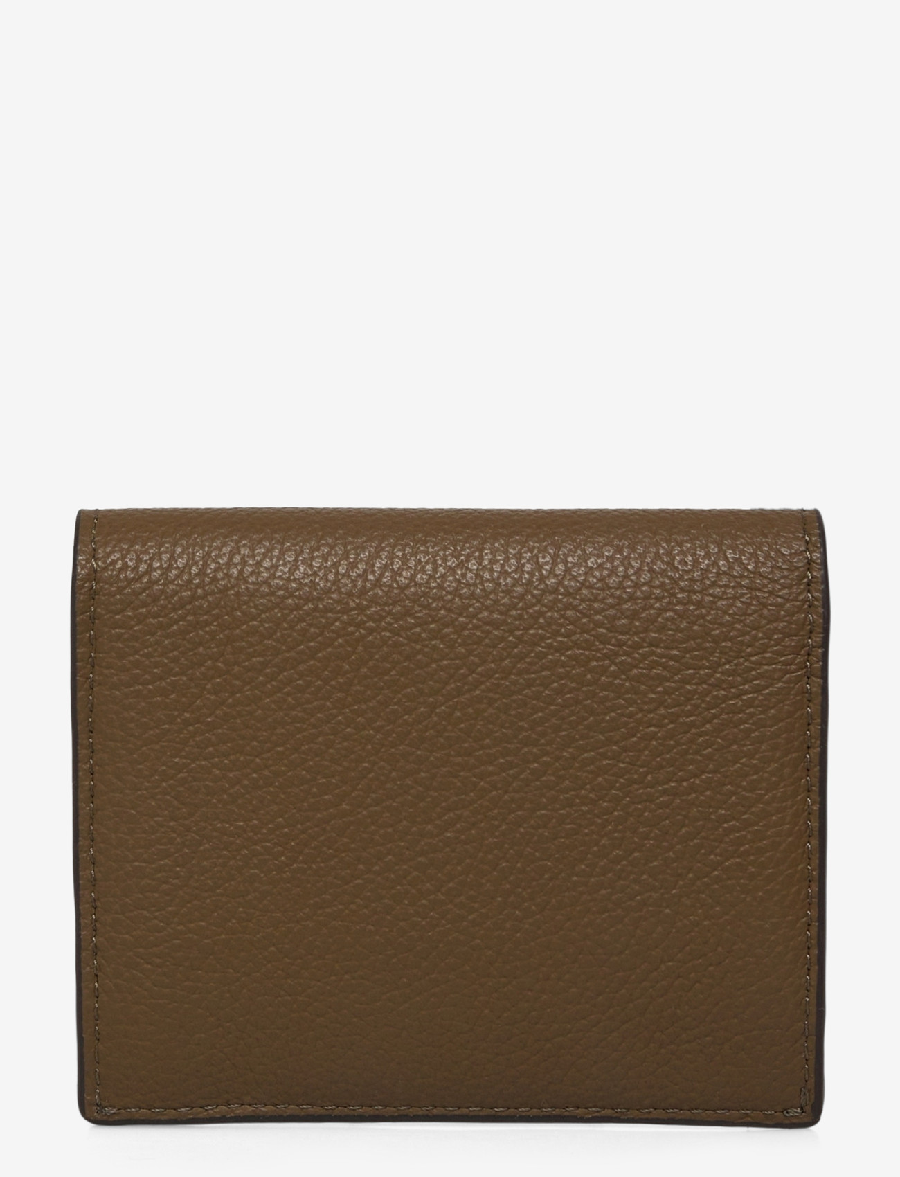 TOTEME - T-Lock leather wallet - kaarditaskud - dark taupe - 1