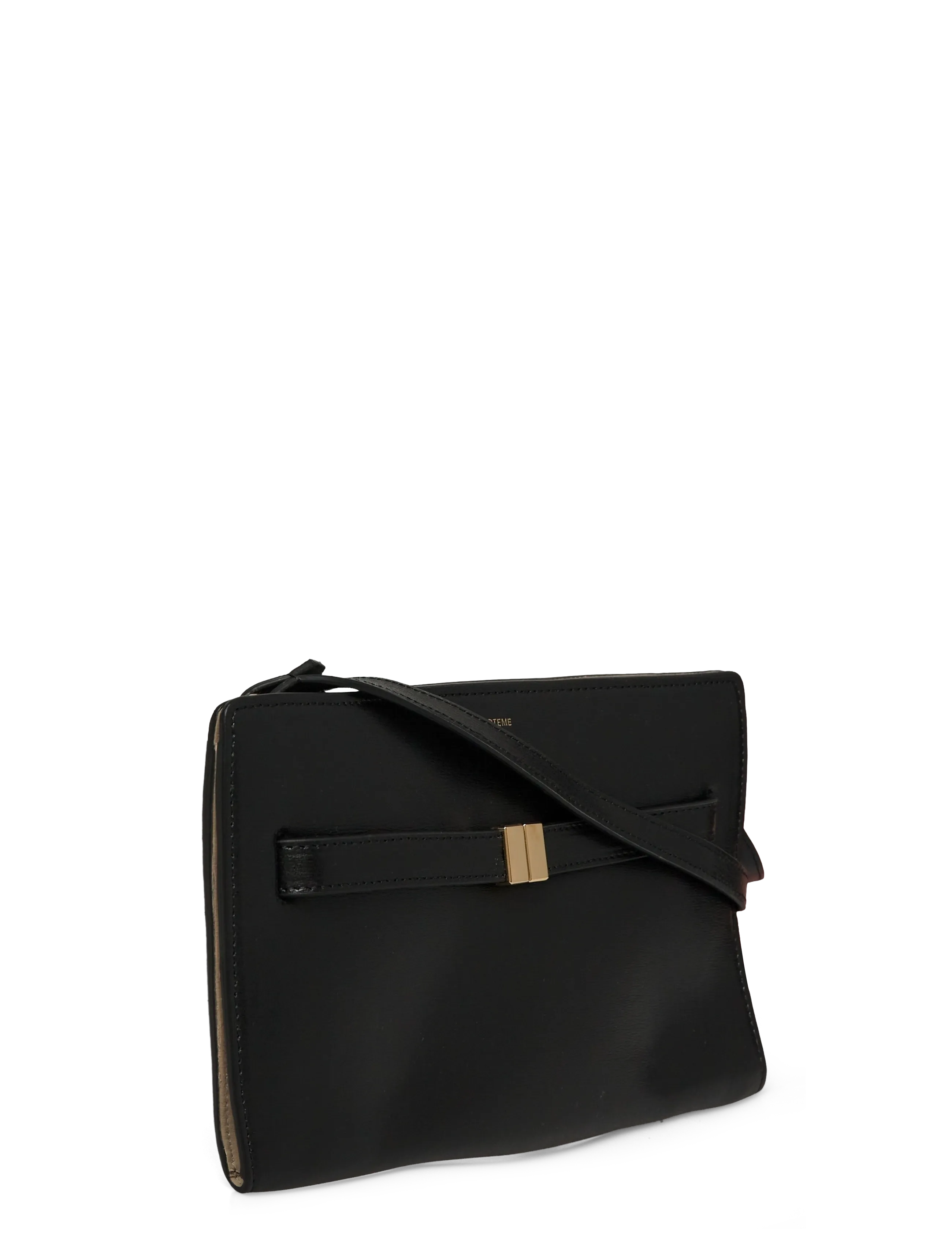 TOTEME - Belted Crossbody Bag - crossbody bags - black - 2