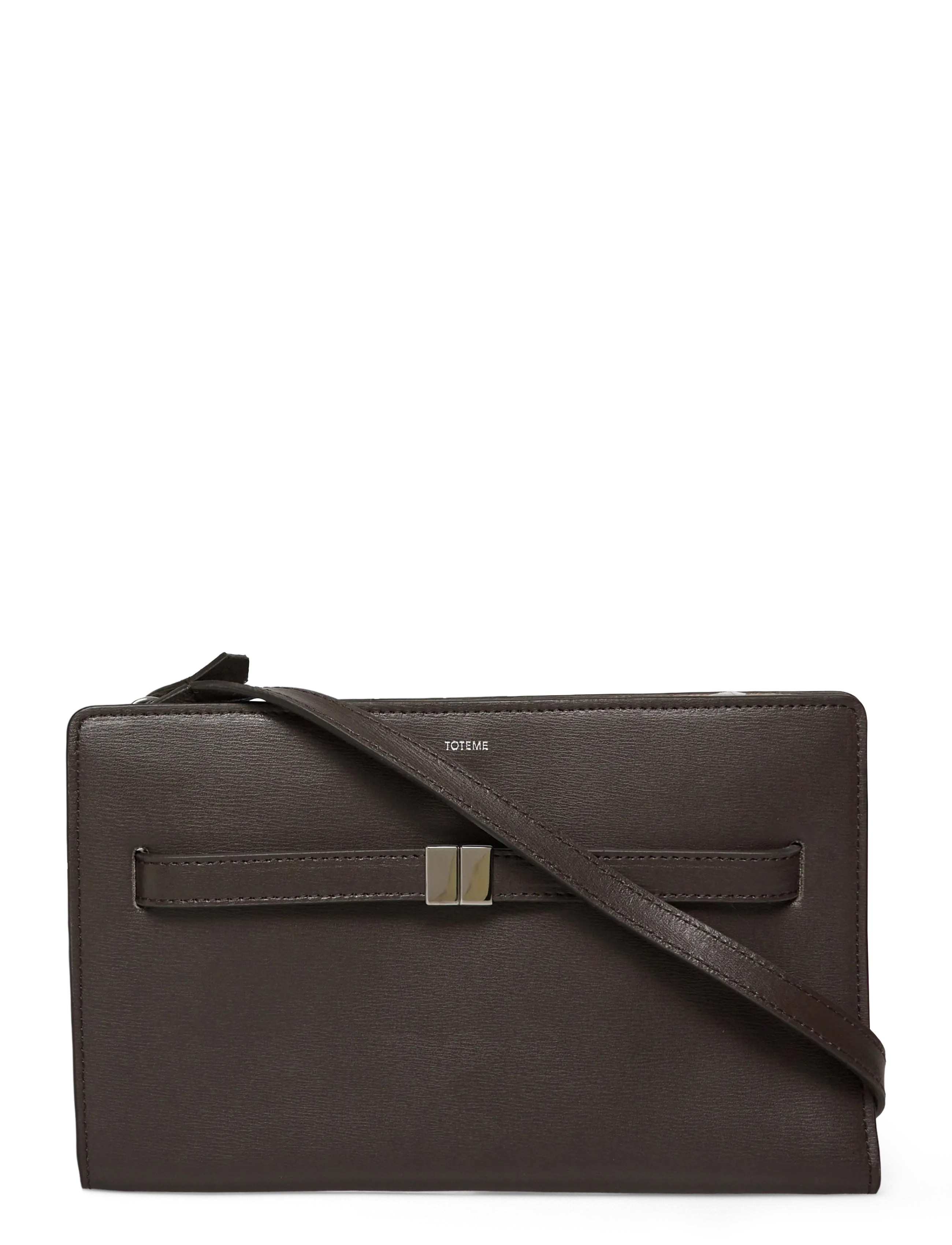 TOTEME Belted Crossbody Bag, One Size, Brown, Designere > Crossbody-Tasker, Dame