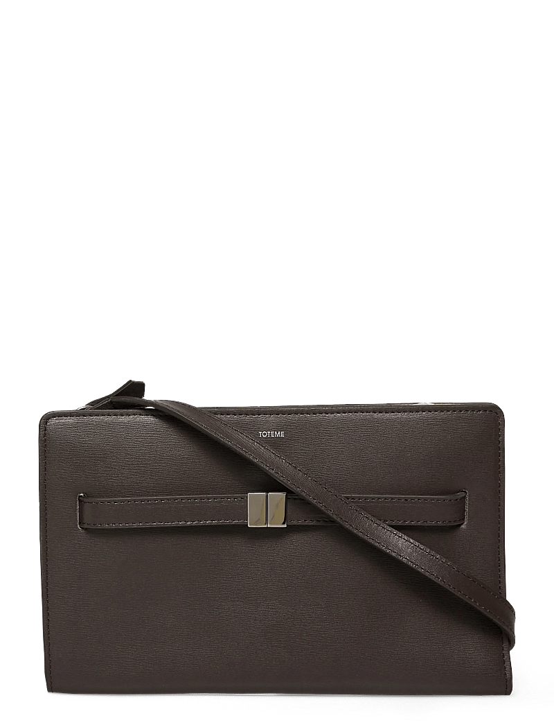 TOTEME - Belted Crossbody Bag - töskur með axlaról - brown - 0