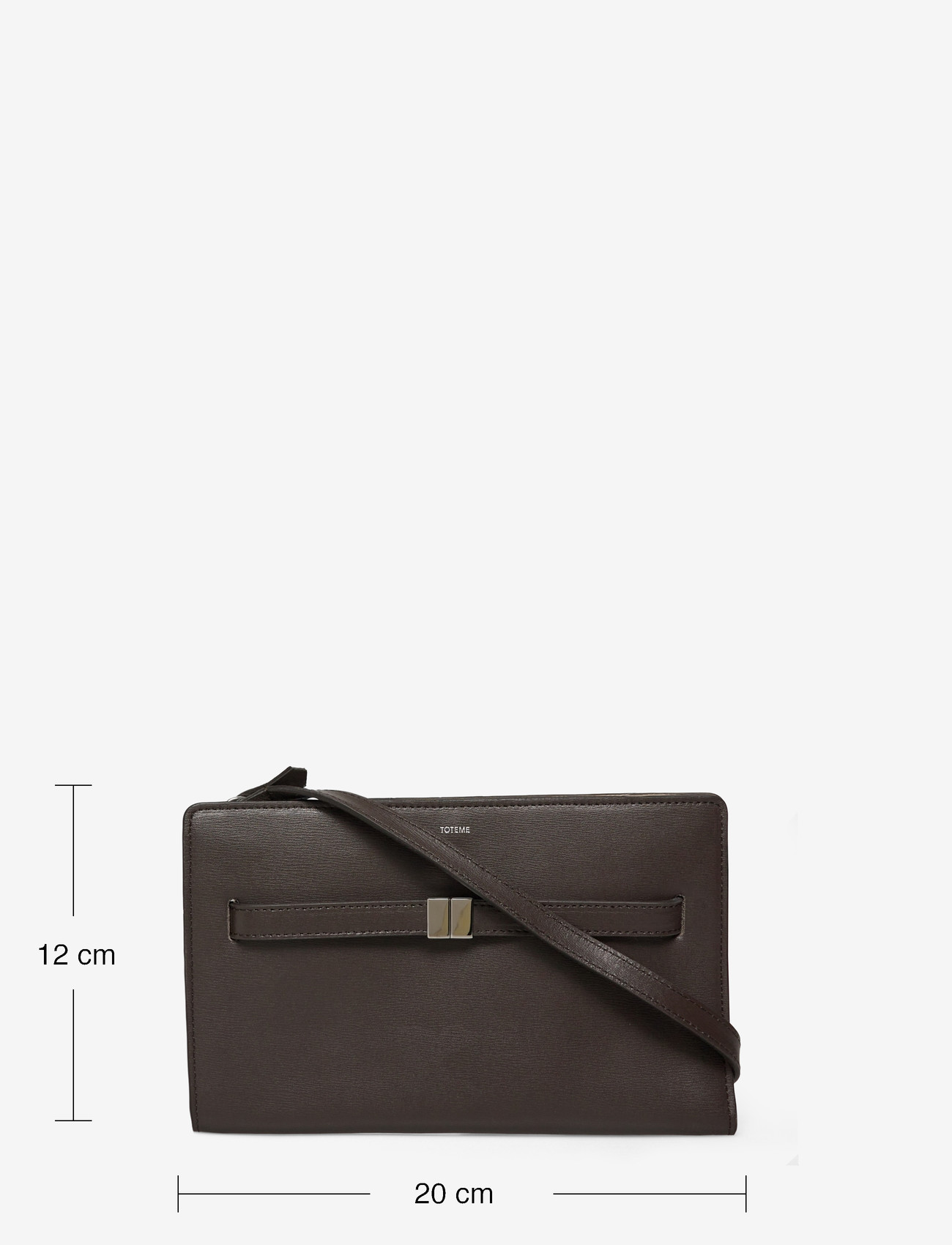 TOTEME - Belted Crossbody Bag - töskur með axlaról - brown - 3