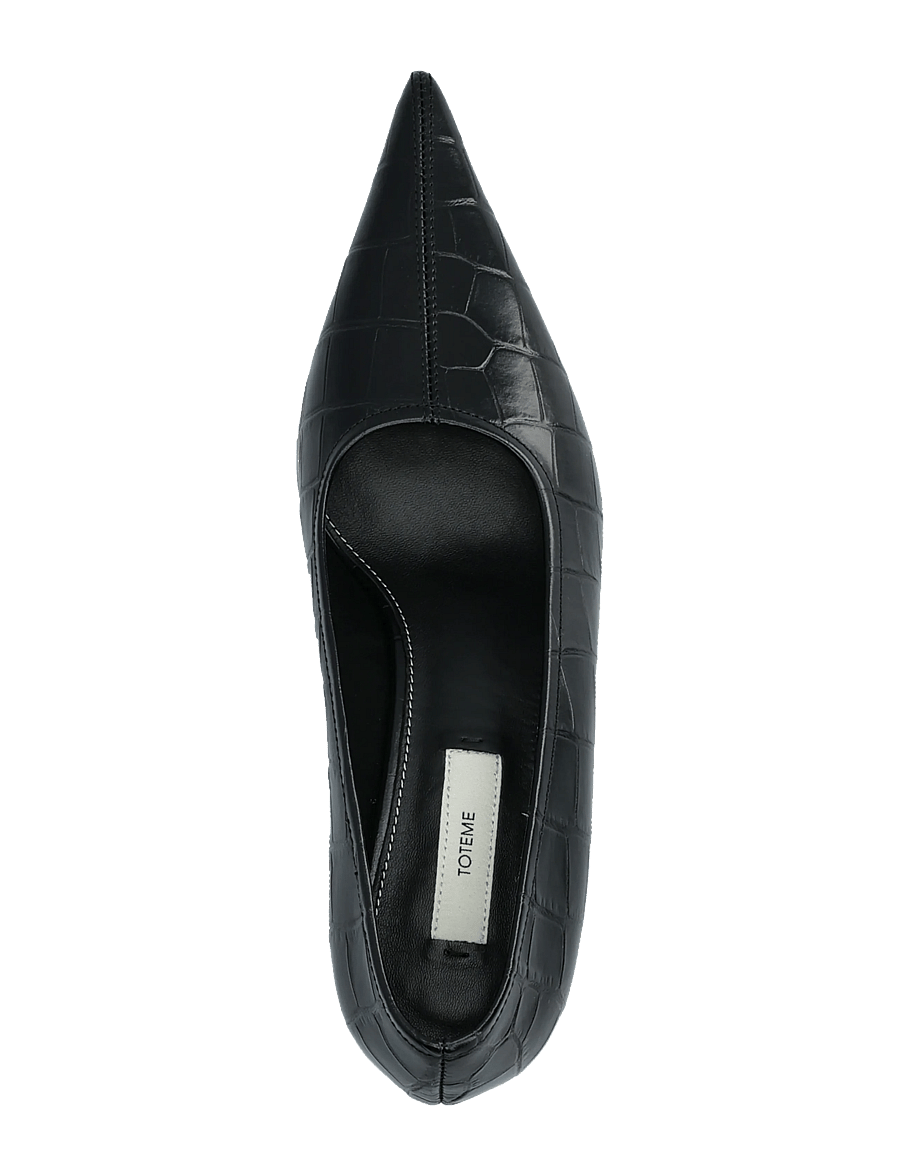 TOTEME - Sharp Wedge leather pumps - pumps - black - 3