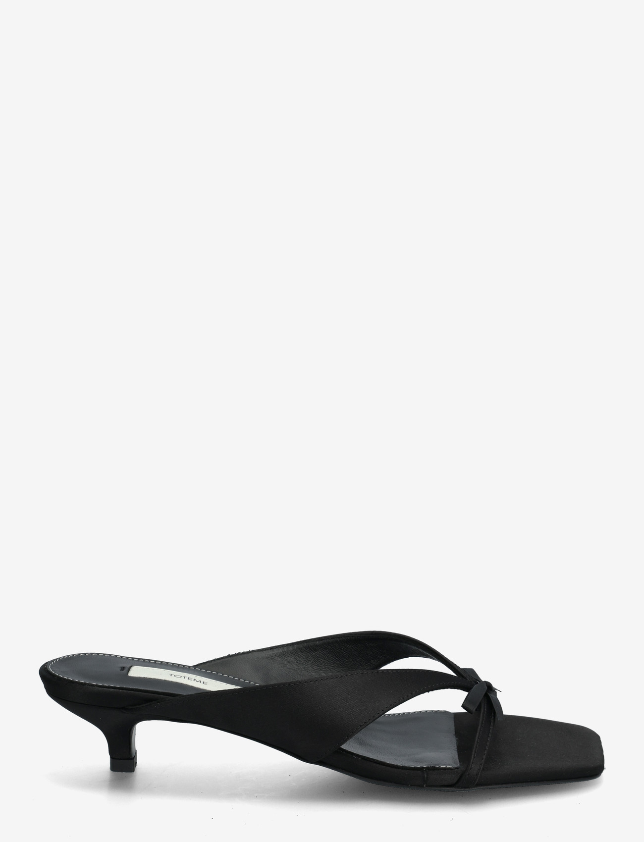 TOTEME - 35mm Bow Satin Sandals - augstpapēžu sandales - brown - 1