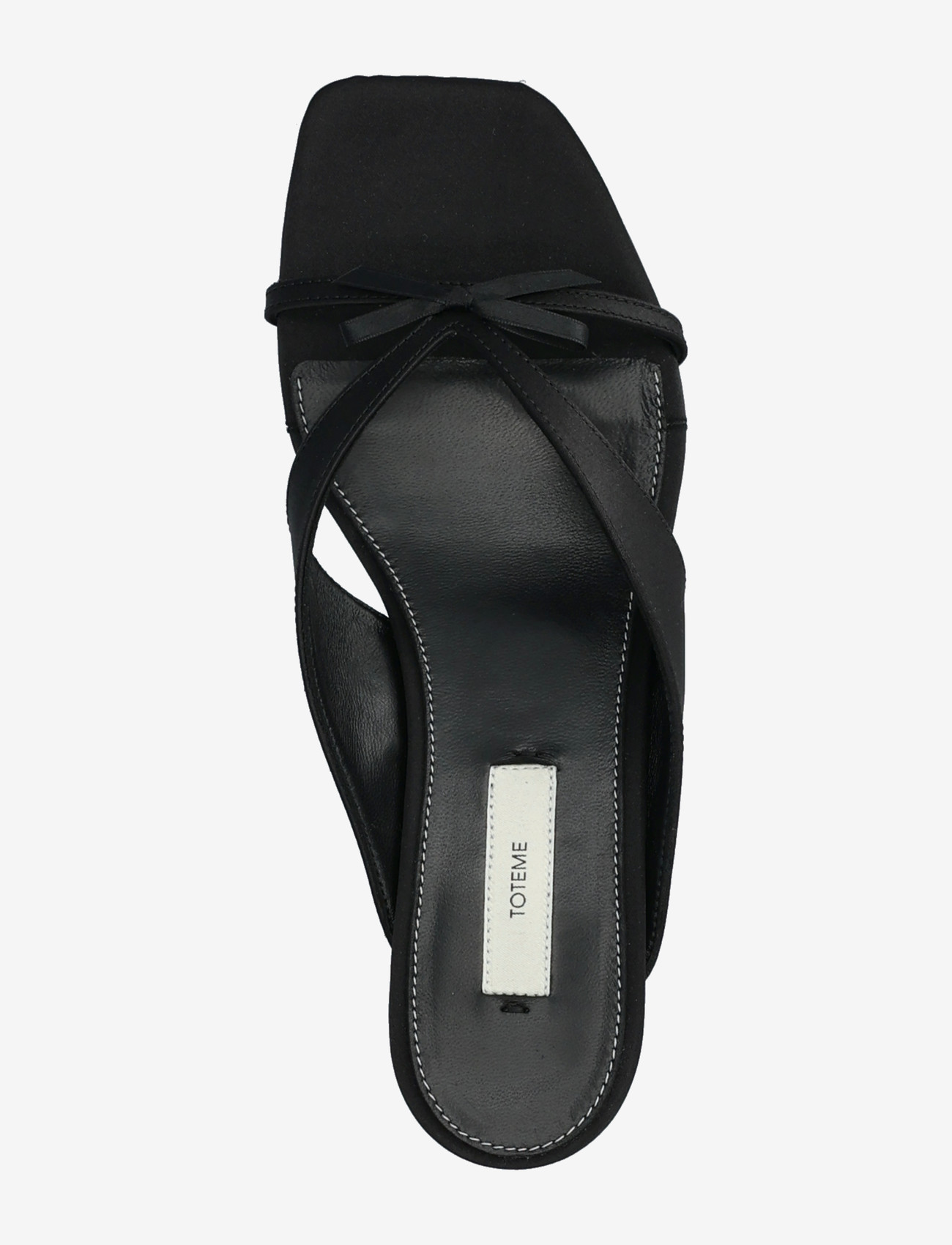 TOTEME - 35mm Bow Satin Sandals - augstpapēžu sandales - brown - 3