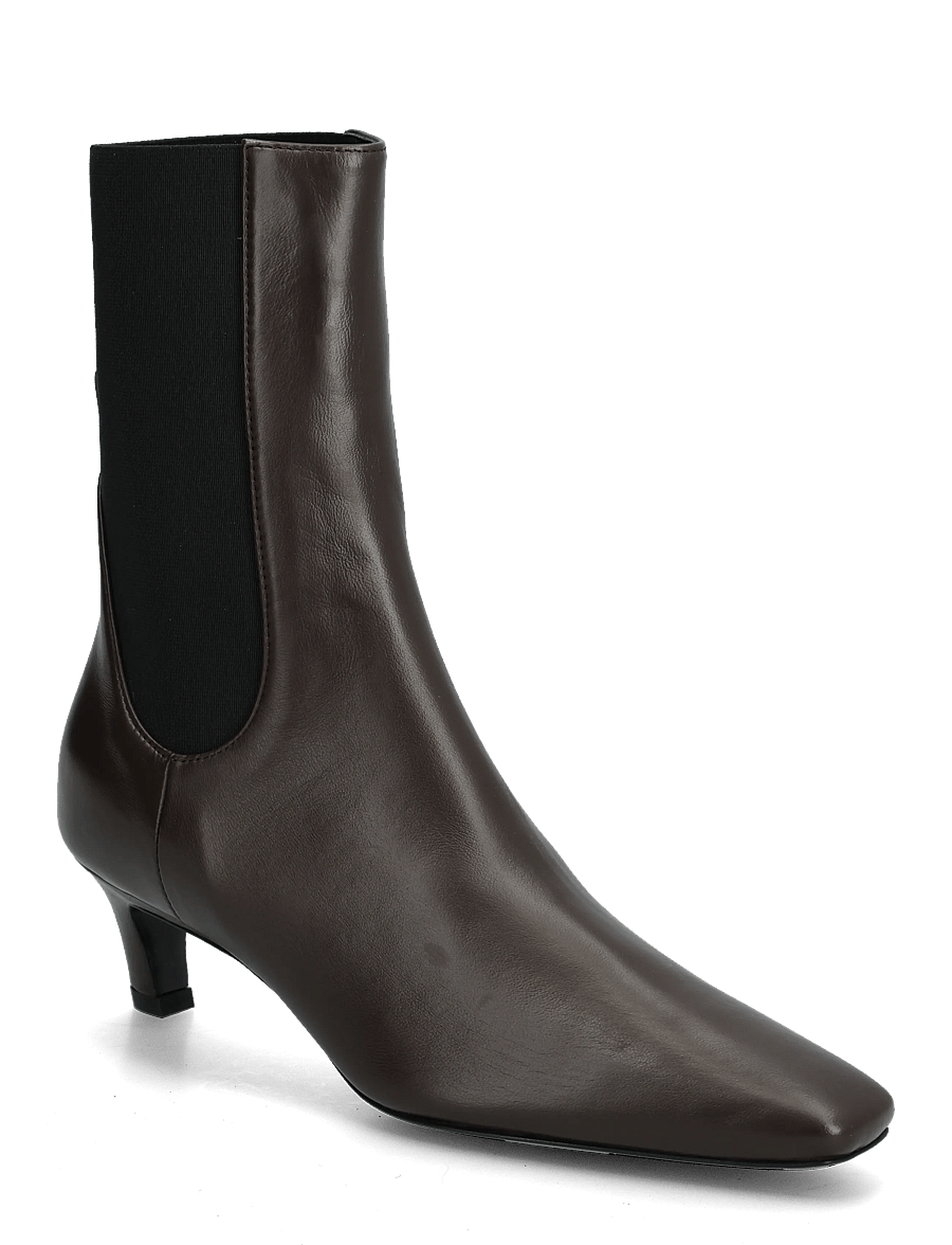 TOTEME - Leather Chelsea Boots 50 mm - chelsea-stígvél - brown - 0