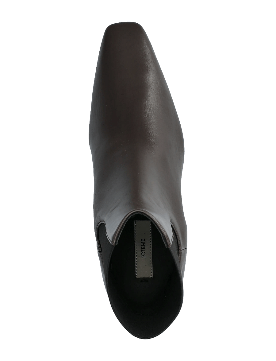 TOTEME - Leather Chelsea Boots 50 mm - chelsea-stígvél - brown - 3