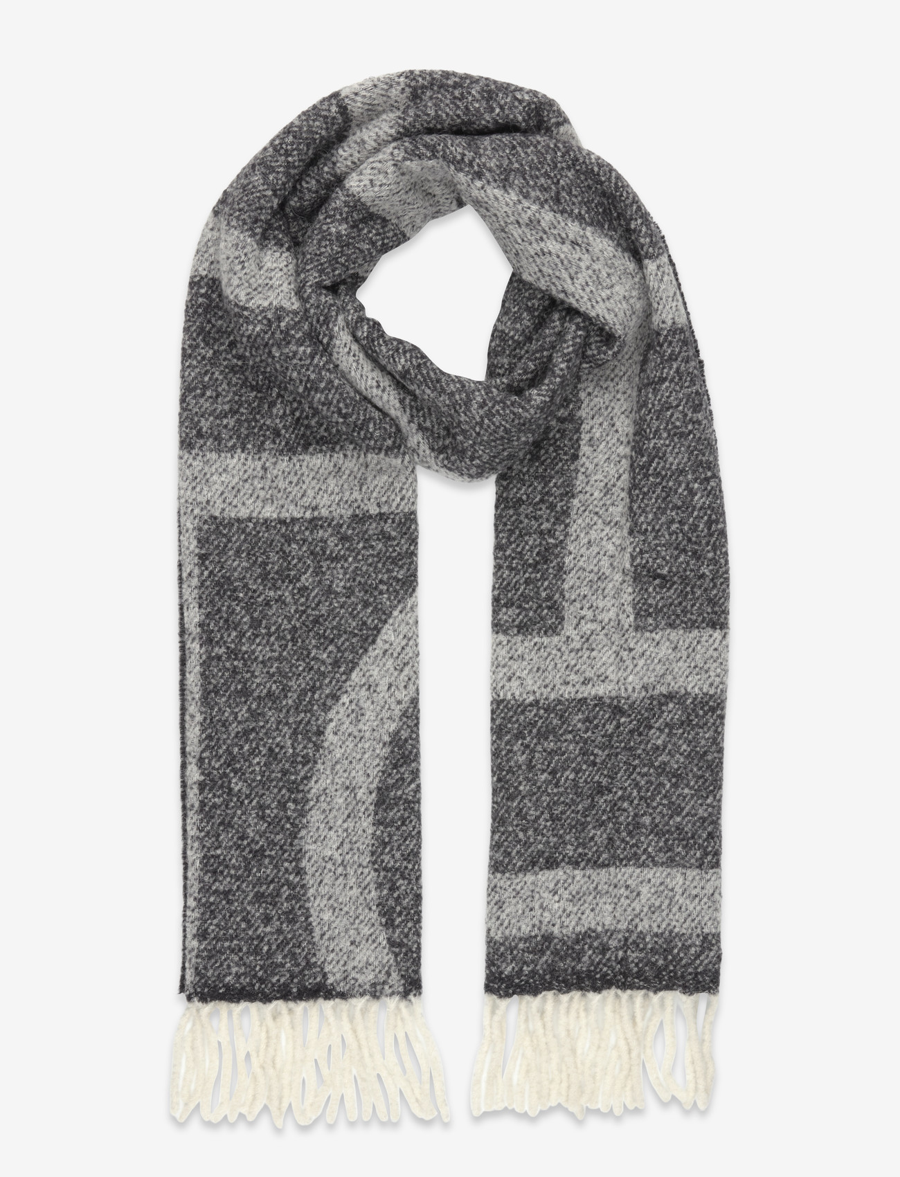 TOTEME - Monogram Jacquard Wool Scarf - winter scarves - multicolored - 0