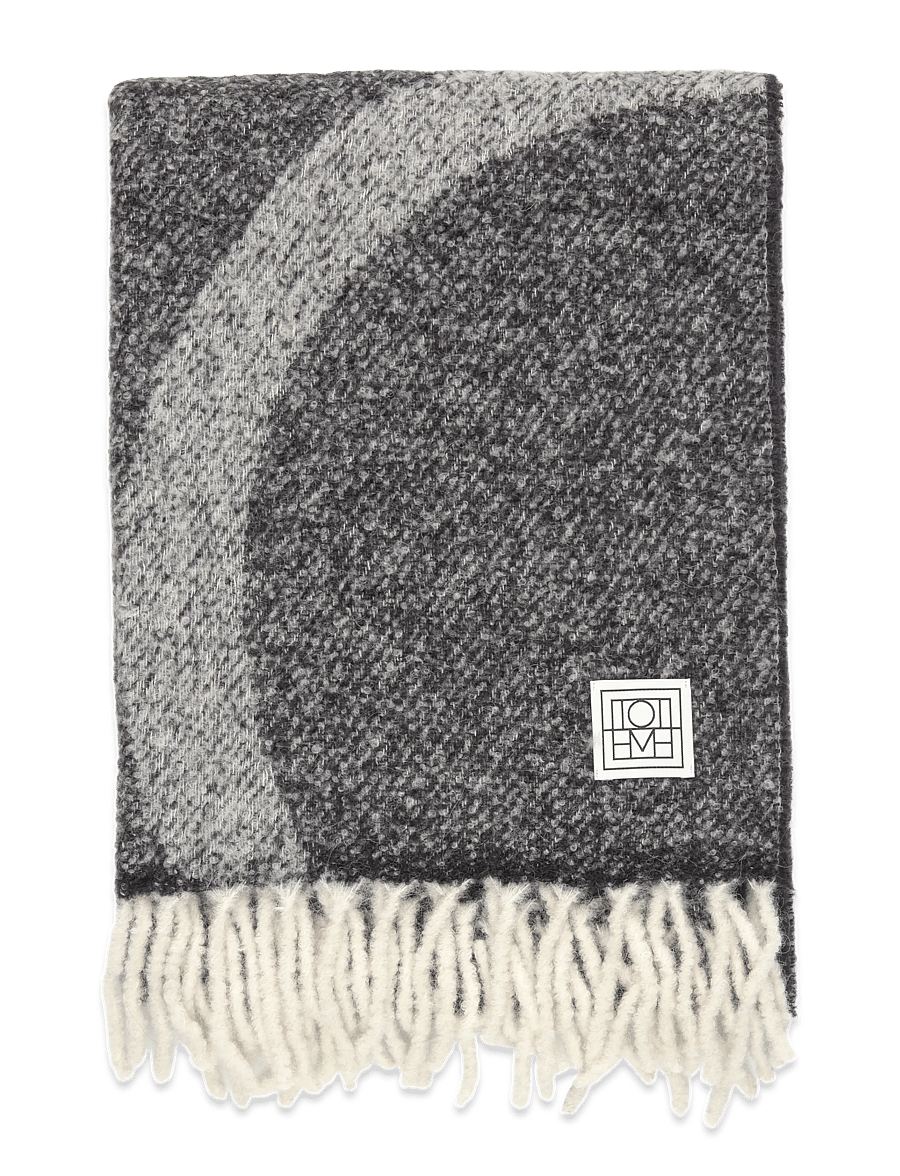 TOTEME - Monogram Jacquard Wool Scarf - szaliki zimowe - multicolored - 1