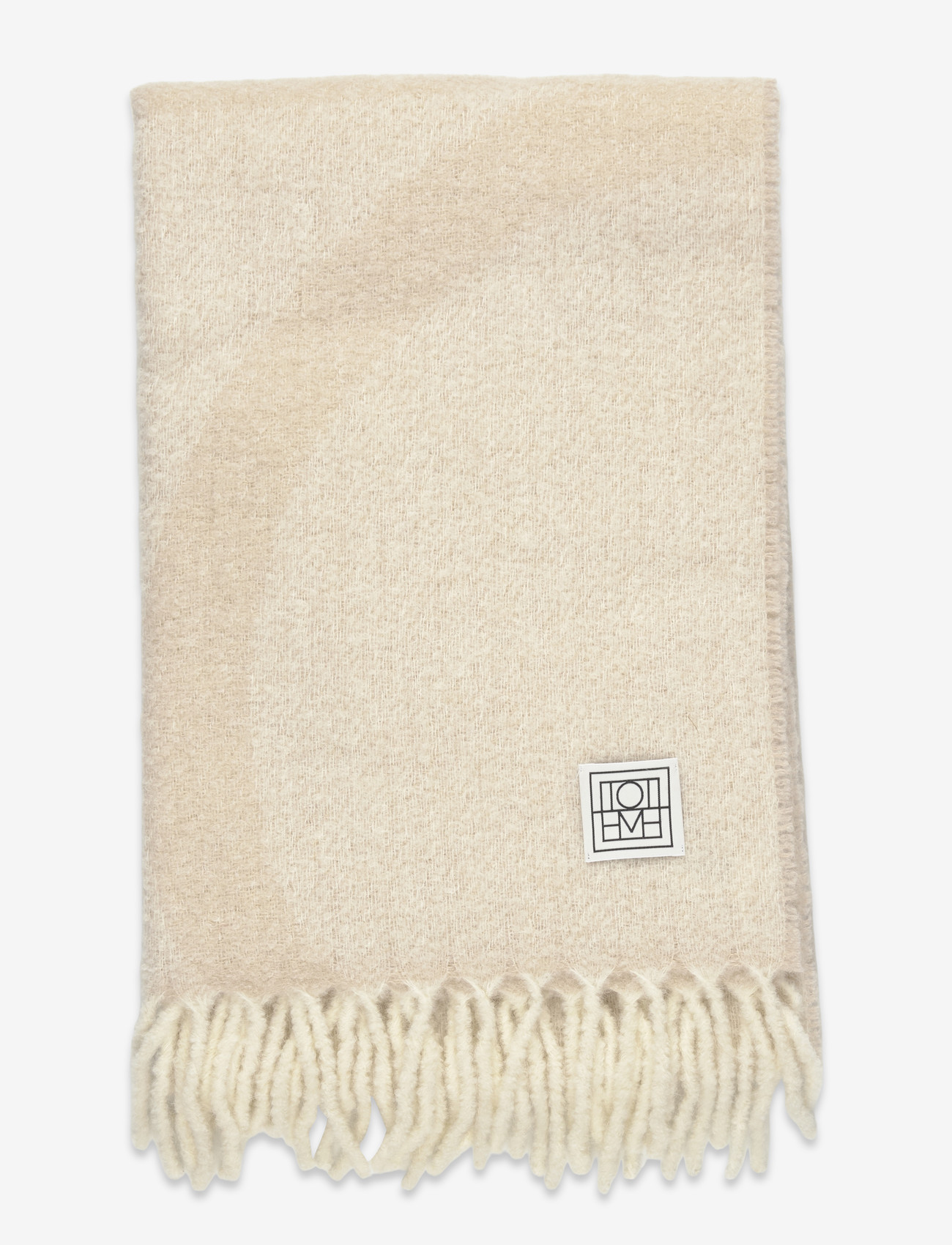 TOTEME - Monogram Jacquard Wool Scarf - halstørklæder - white - 1