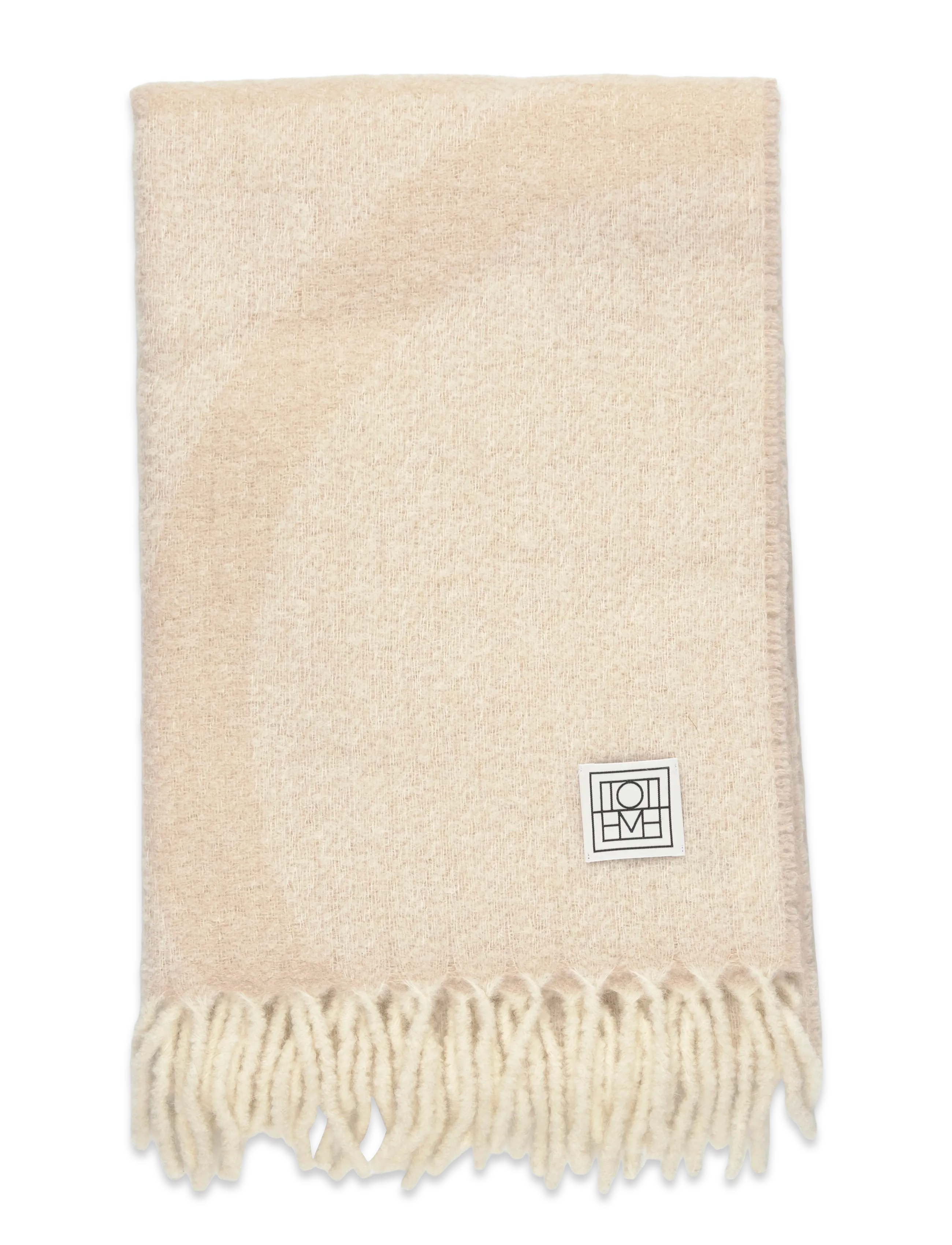 TOTEME - Monogram Jacquard Wool Scarf - accessoires - white - 1