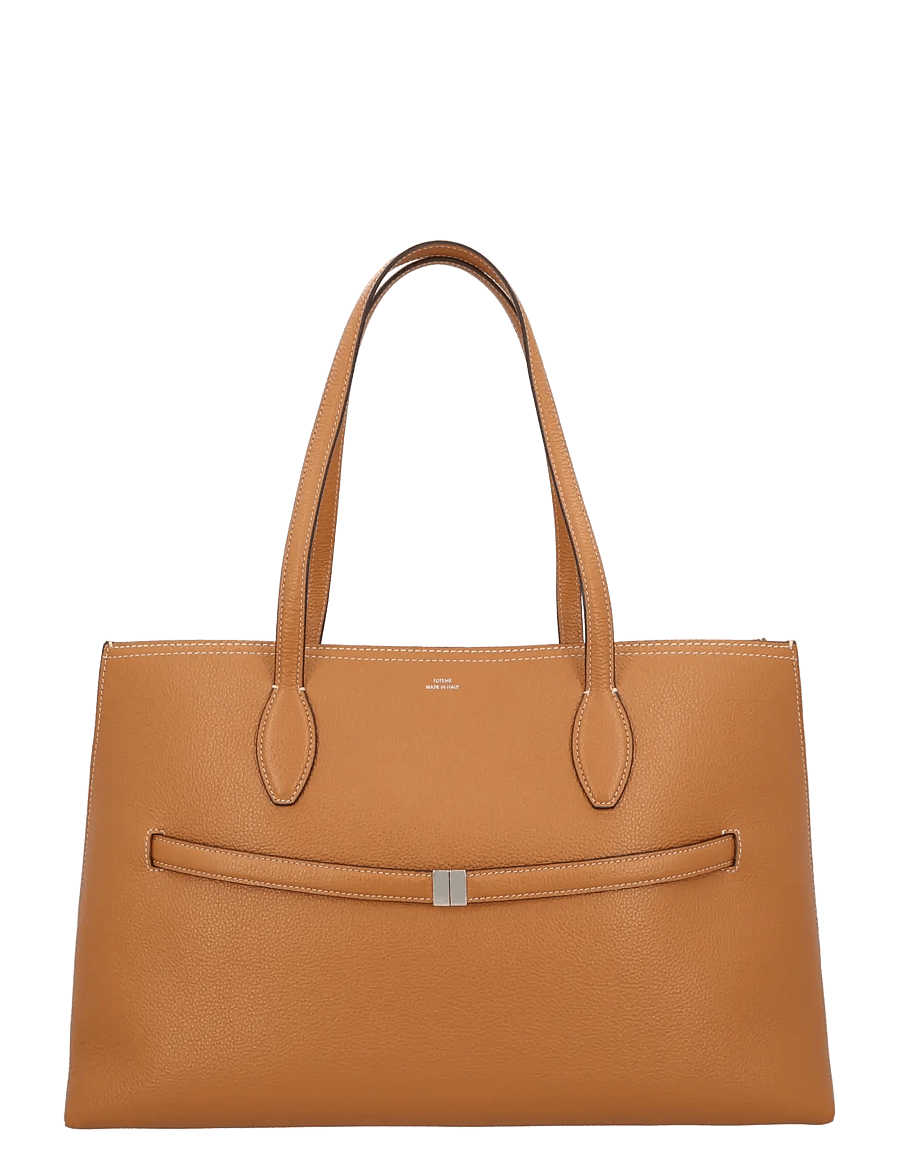 TOTEME - Lounge Belted Tote Bag - shoppere - brown - 0