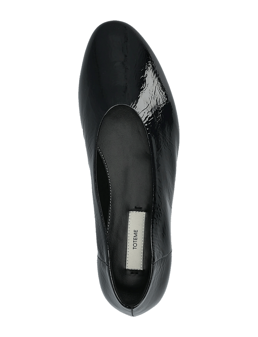 TOTEME - Slip Naplack Ballerina Flats - ypatingos progos - black - 3