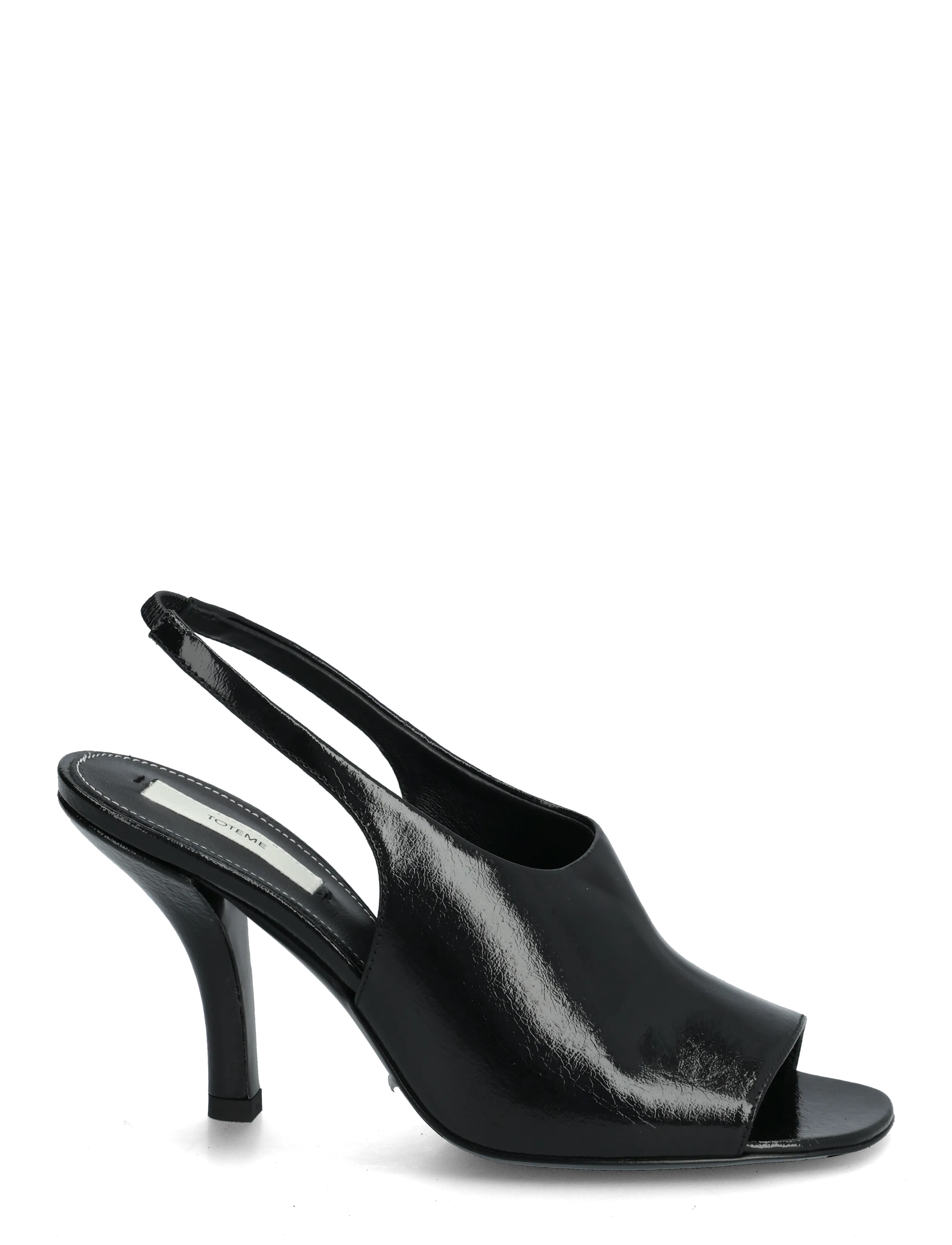TOTEME - Contour Naplack Slingback Heeled Sandals - heeled slingbacks - black - 1