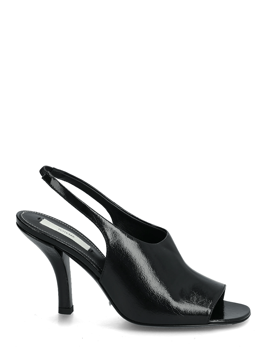 TOTEME - Contour Naplack Slingback Heeled Sandals - heeled slingbacks - black - 1