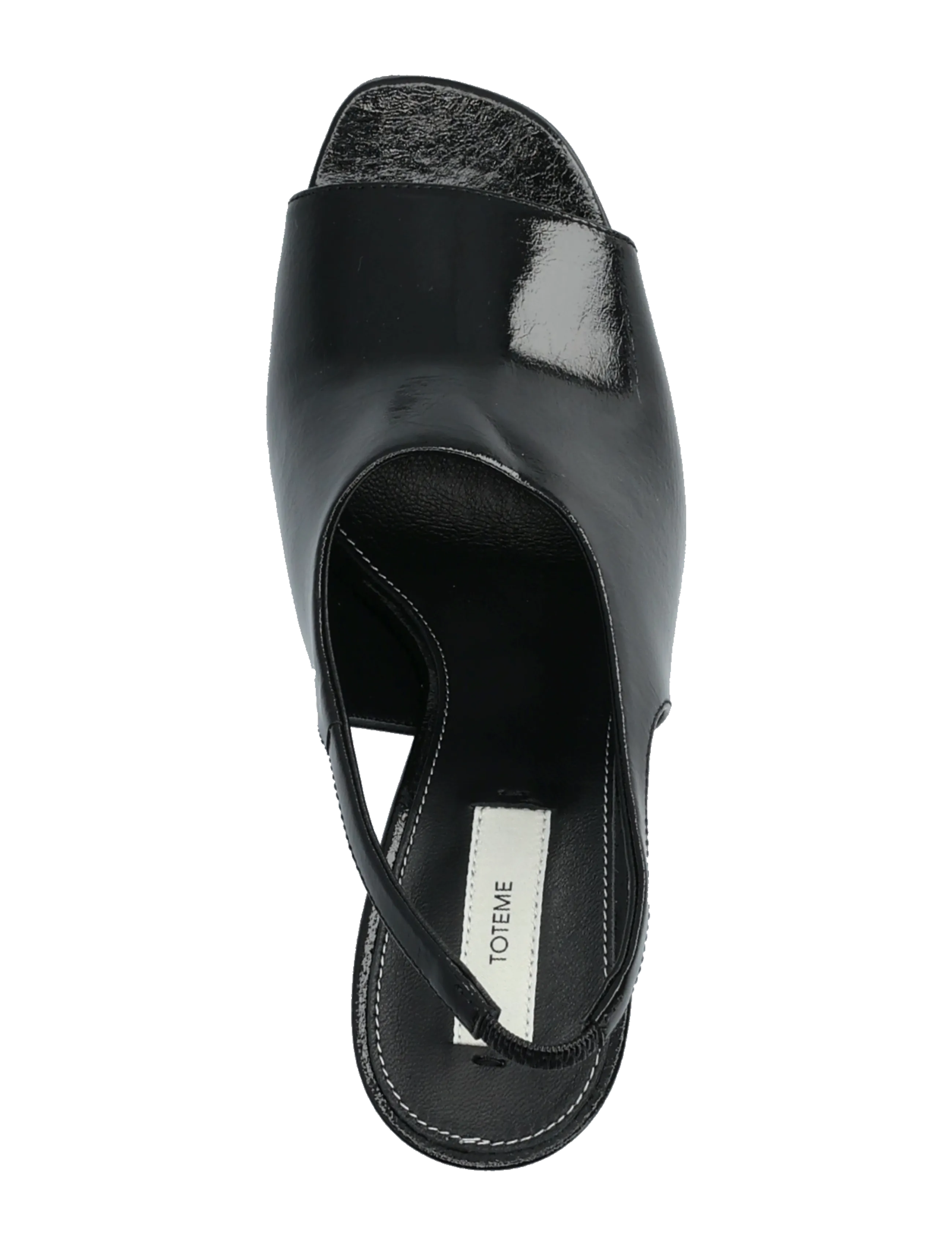 TOTEME - Contour Naplack Slingback Heeled Sandals - heeled slingbacks - black - 3