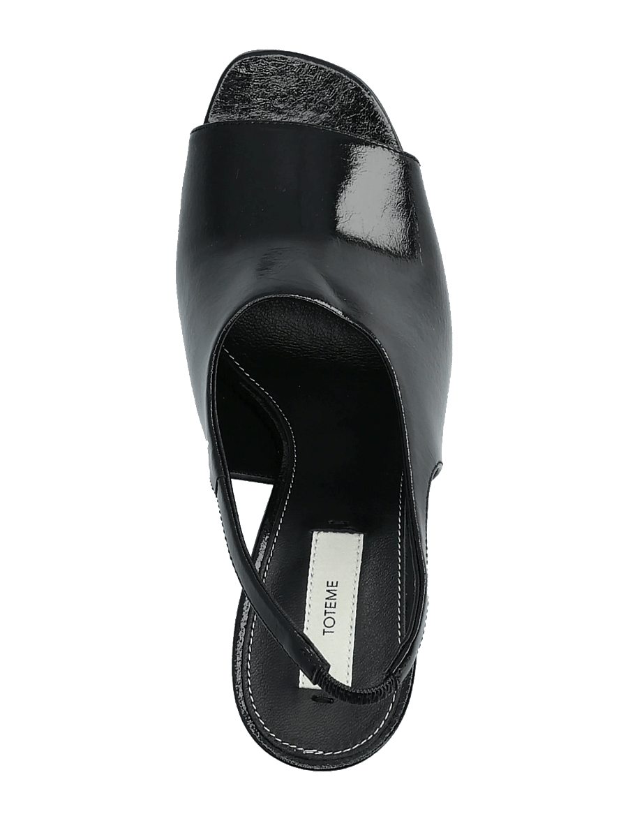 TOTEME - Contour Naplack Slingback Heeled Sandals - heeled slingbacks - black - 3