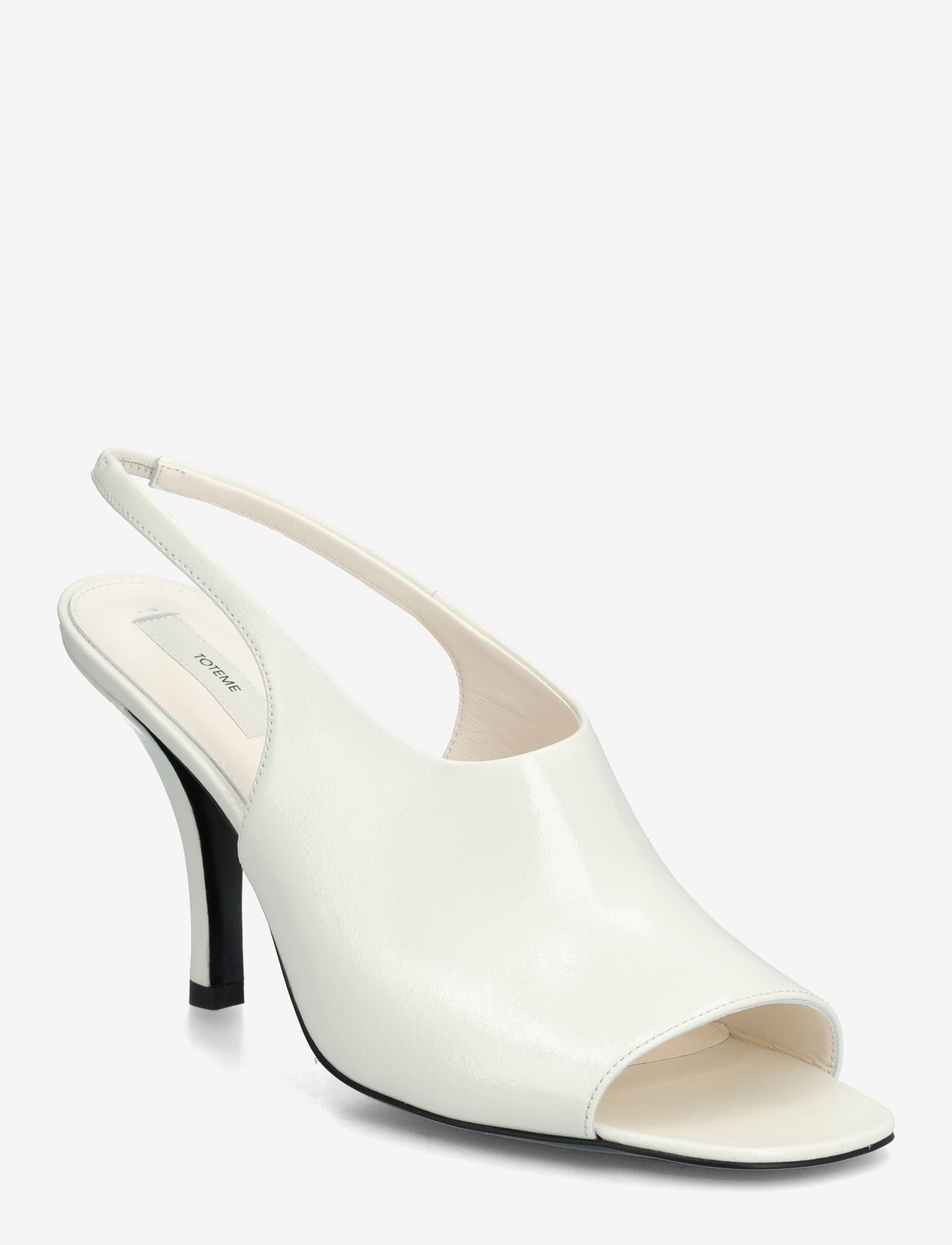 TOTEME - Leather Contour Sandals - konfirmationstøj - white - 0