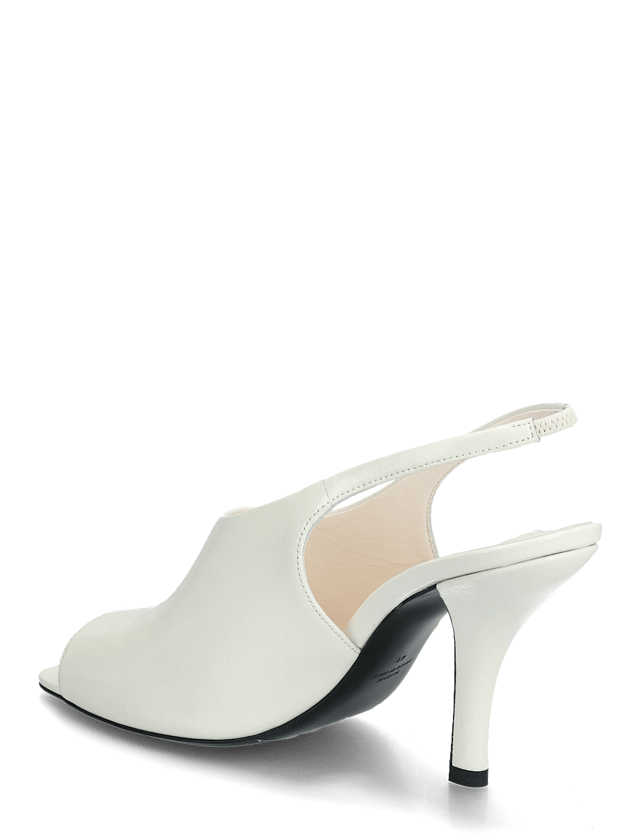 TOTEME - Leather Contour Sandals - confirmation - white - 1
