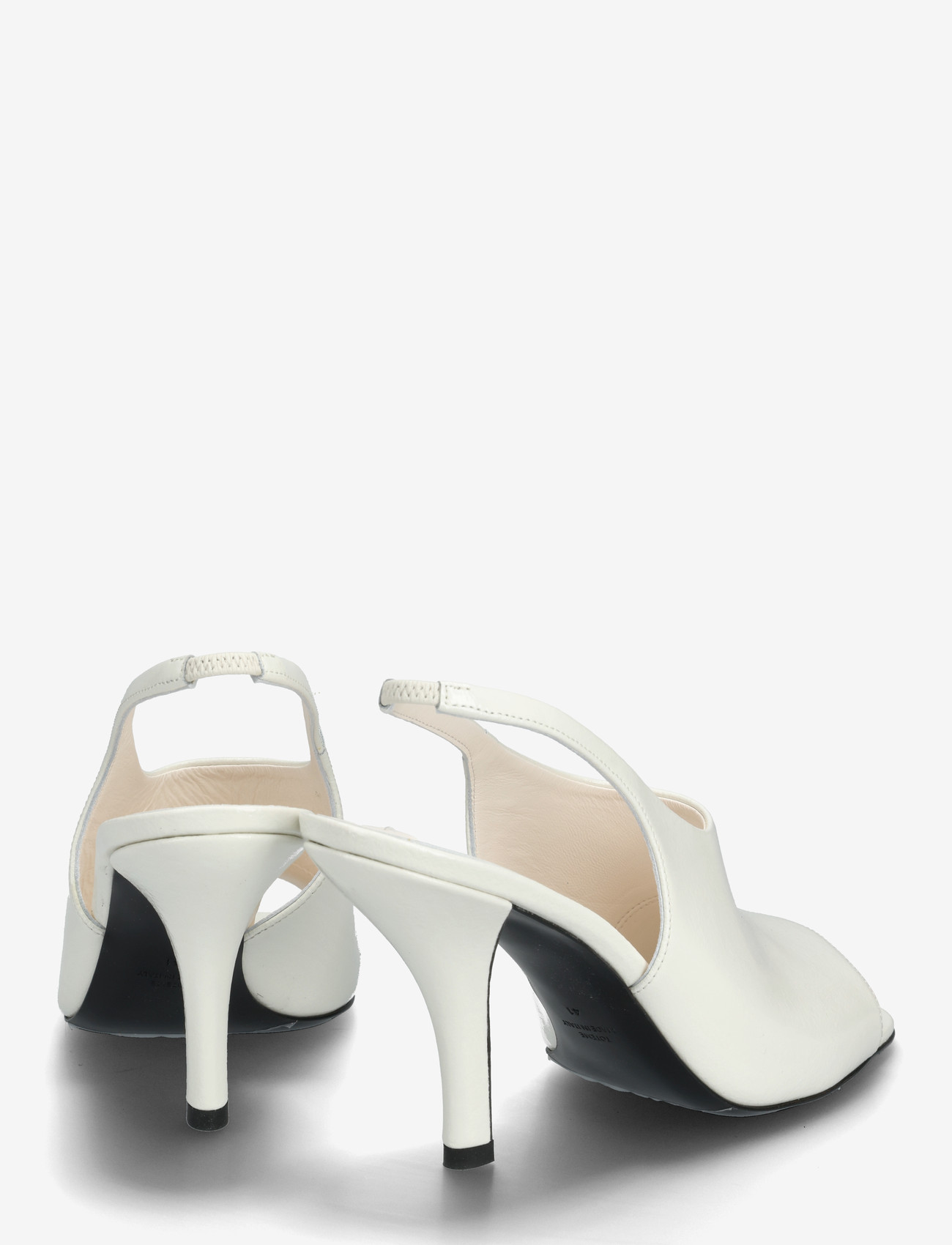 TOTEME - Leather Contour Sandals - konfirmationstøj - white - 4