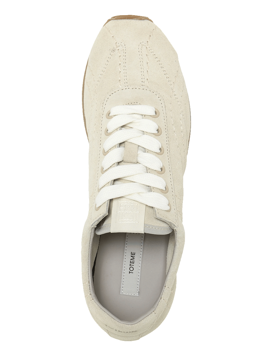 TOTEME - Flex Suede Sneakers - låga sneakers - white - 3