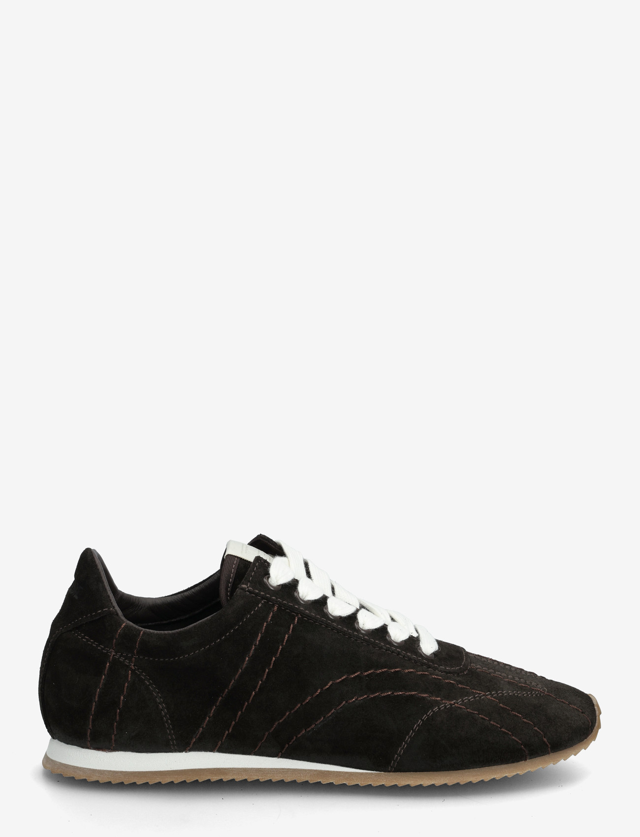 TOTEME - Flex Suede Sneakers - niedrige sneakers - brown - 1