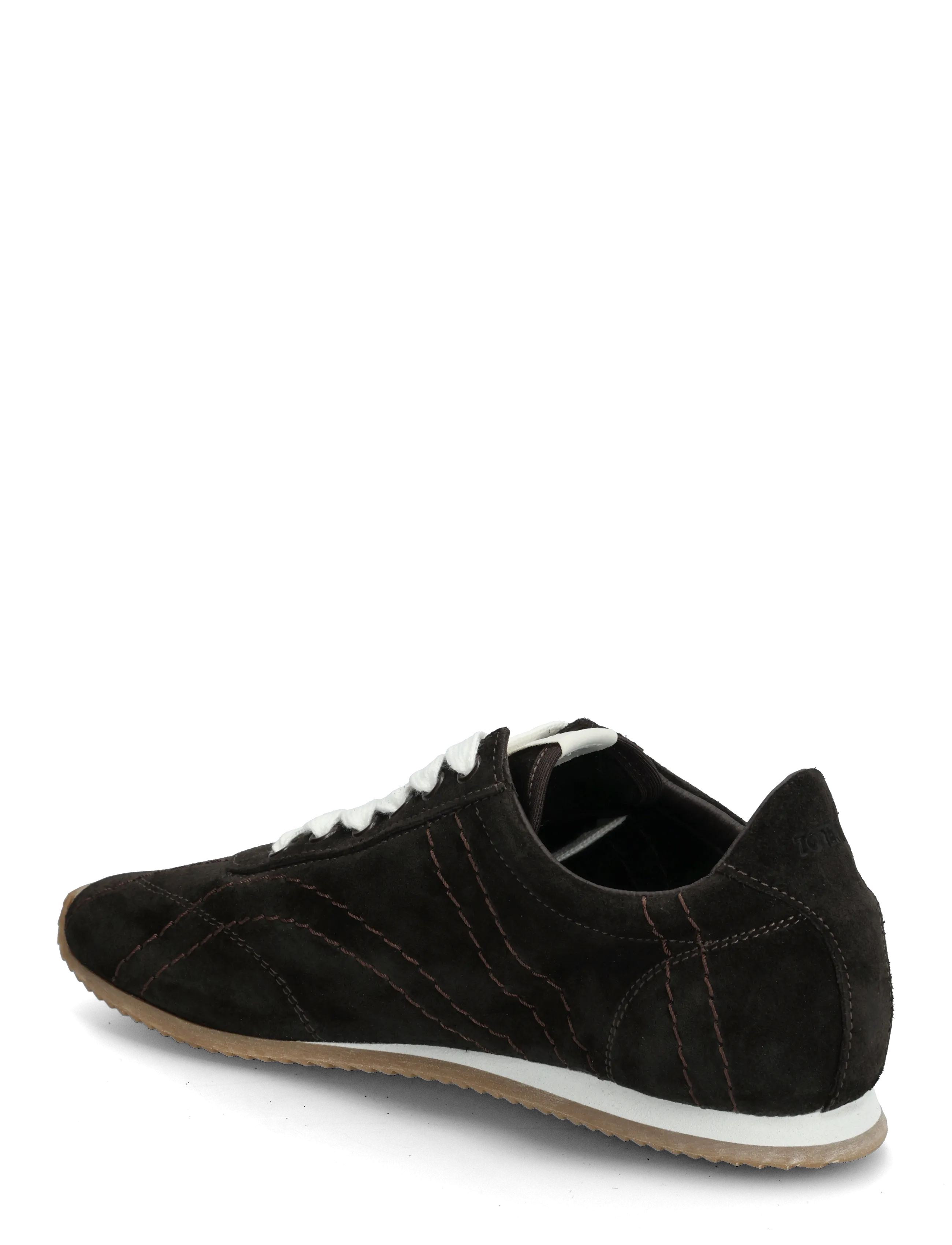 TOTEME - Flex Suede Sneakers - lágir strigaskór - brown - 2
