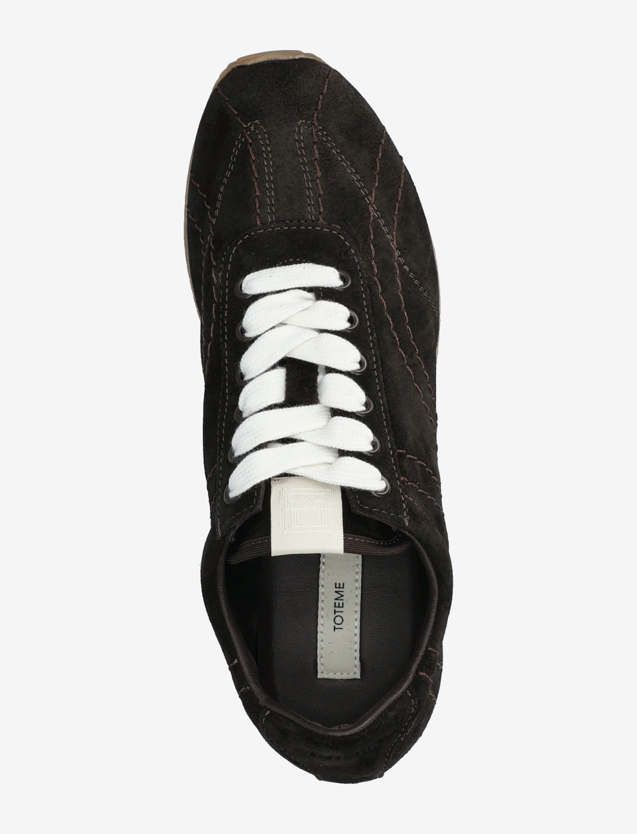 TOTEME - Flex Suede Sneakers - niedrige sneakers - brown - 3