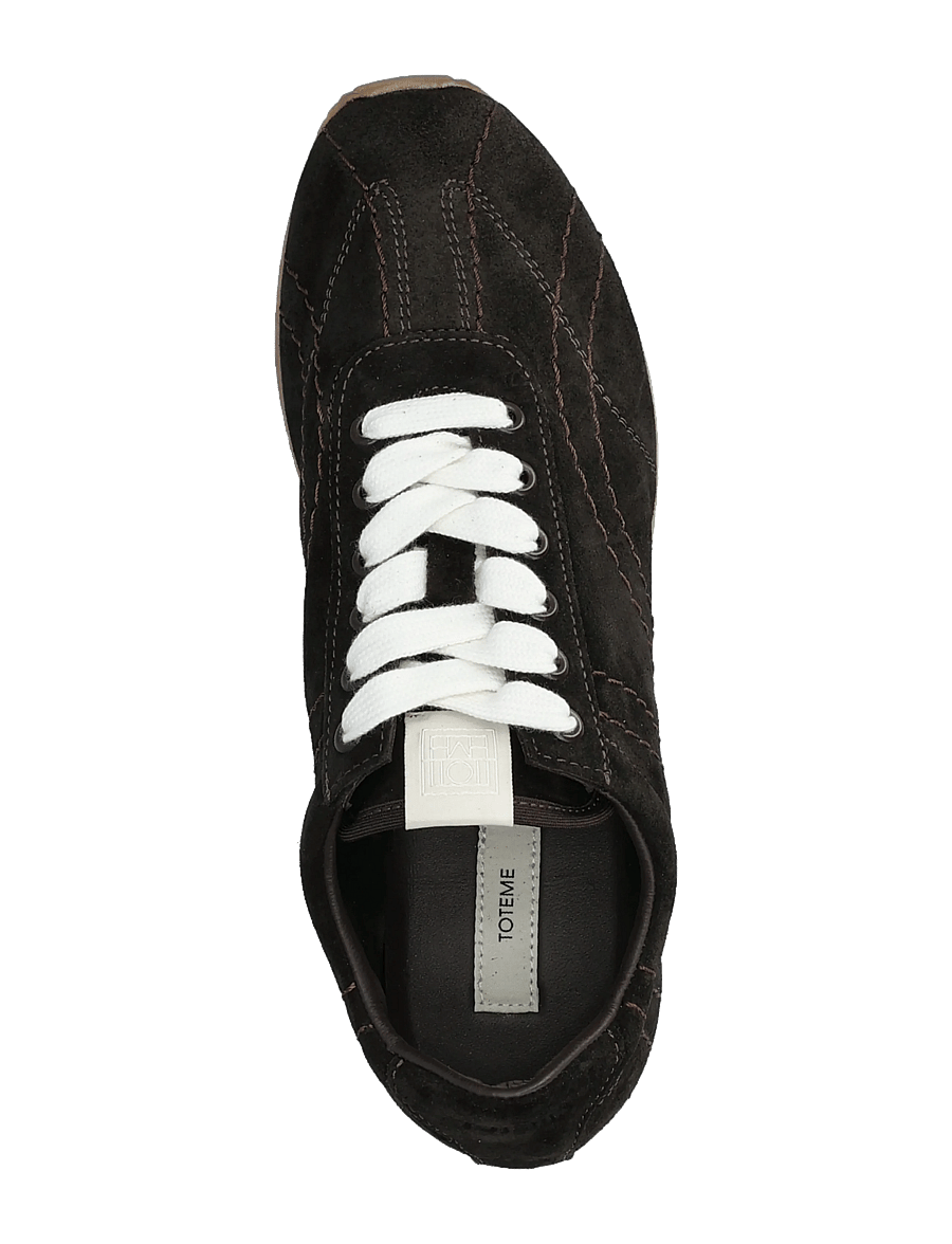TOTEME - Flex Suede Sneakers - baskets basses - brown - 3