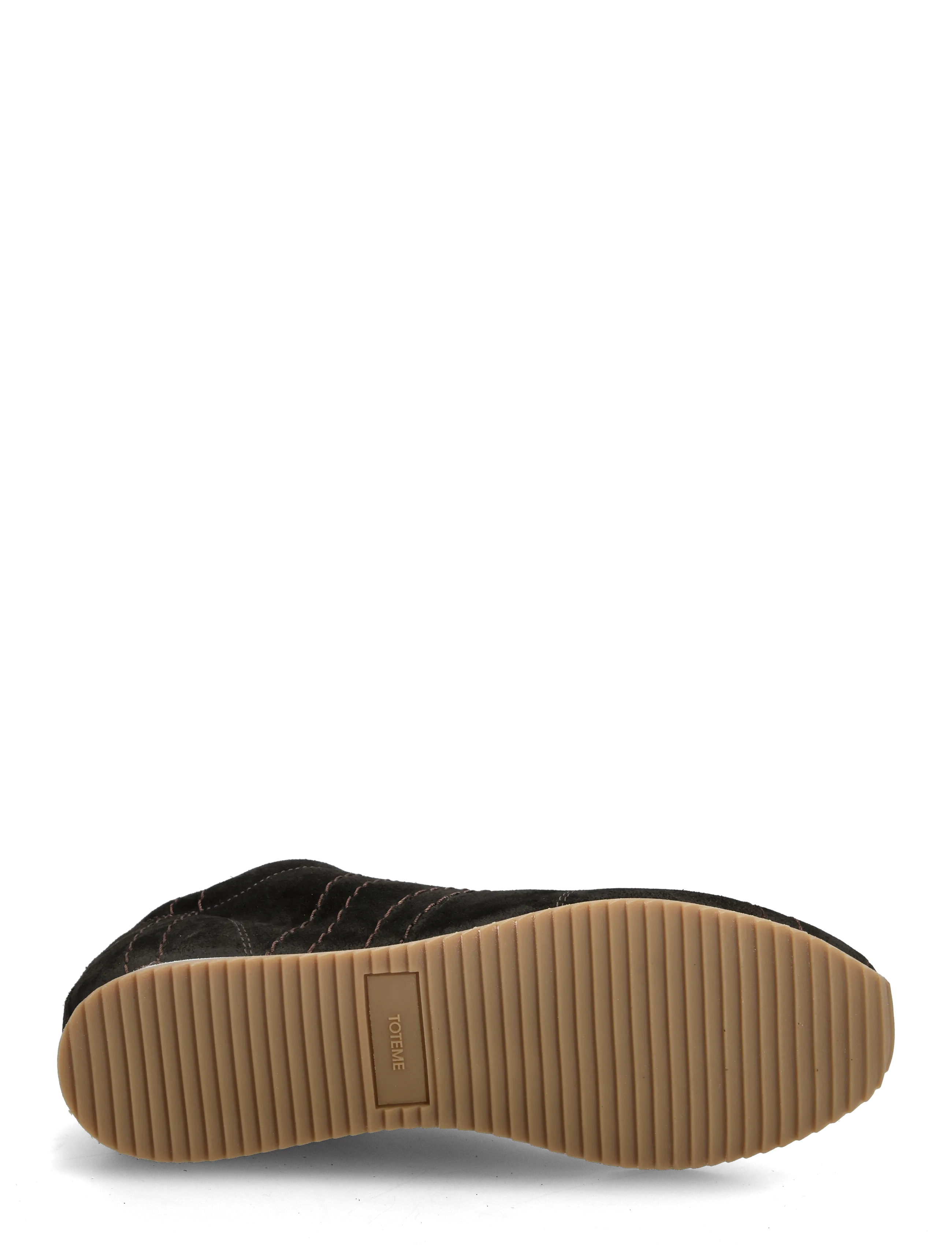 TOTEME - Flex Suede Sneakers - lágir strigaskór - brown - 4