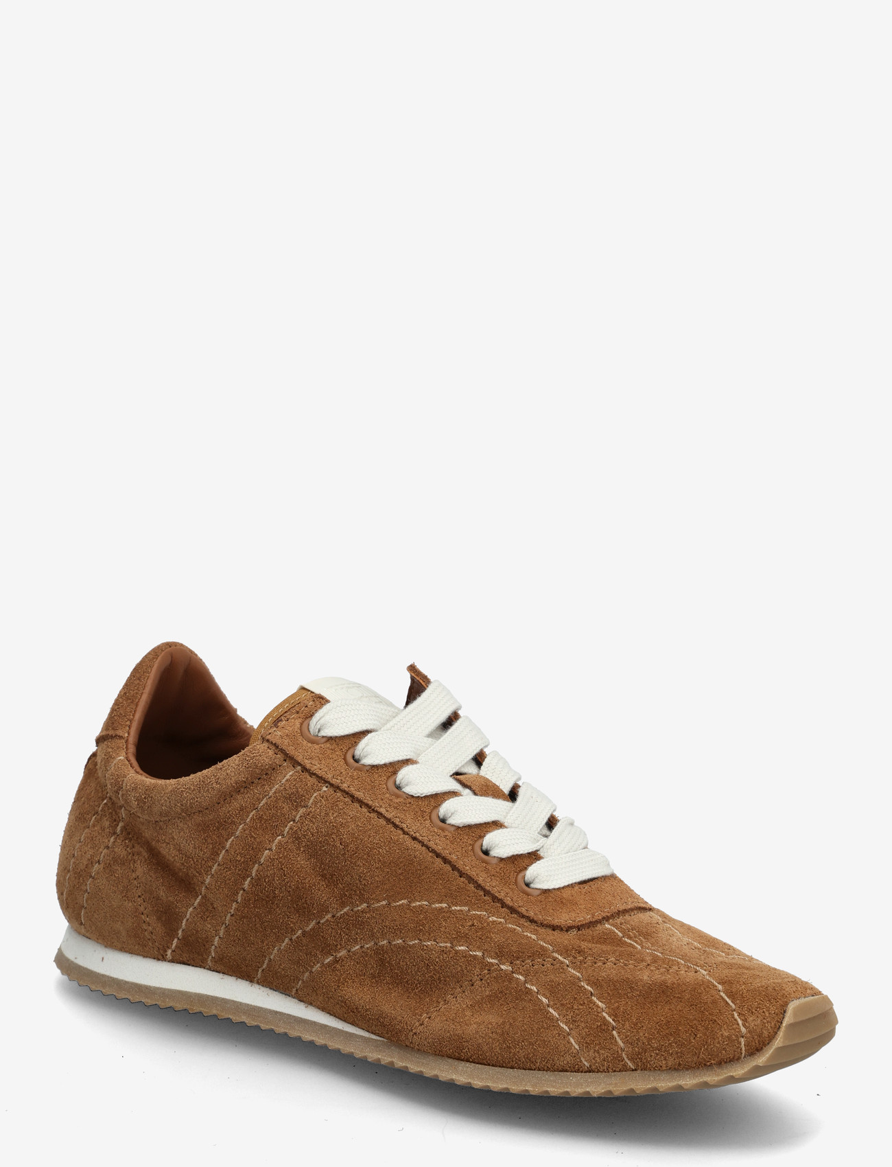TOTEME - Flex Suede Sneakers - lave sneakers - brown - 0