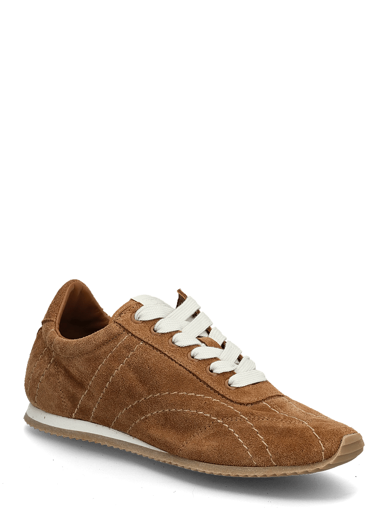 TOTEME - Flex Suede Sneakers - låga sneakers - brown - 0