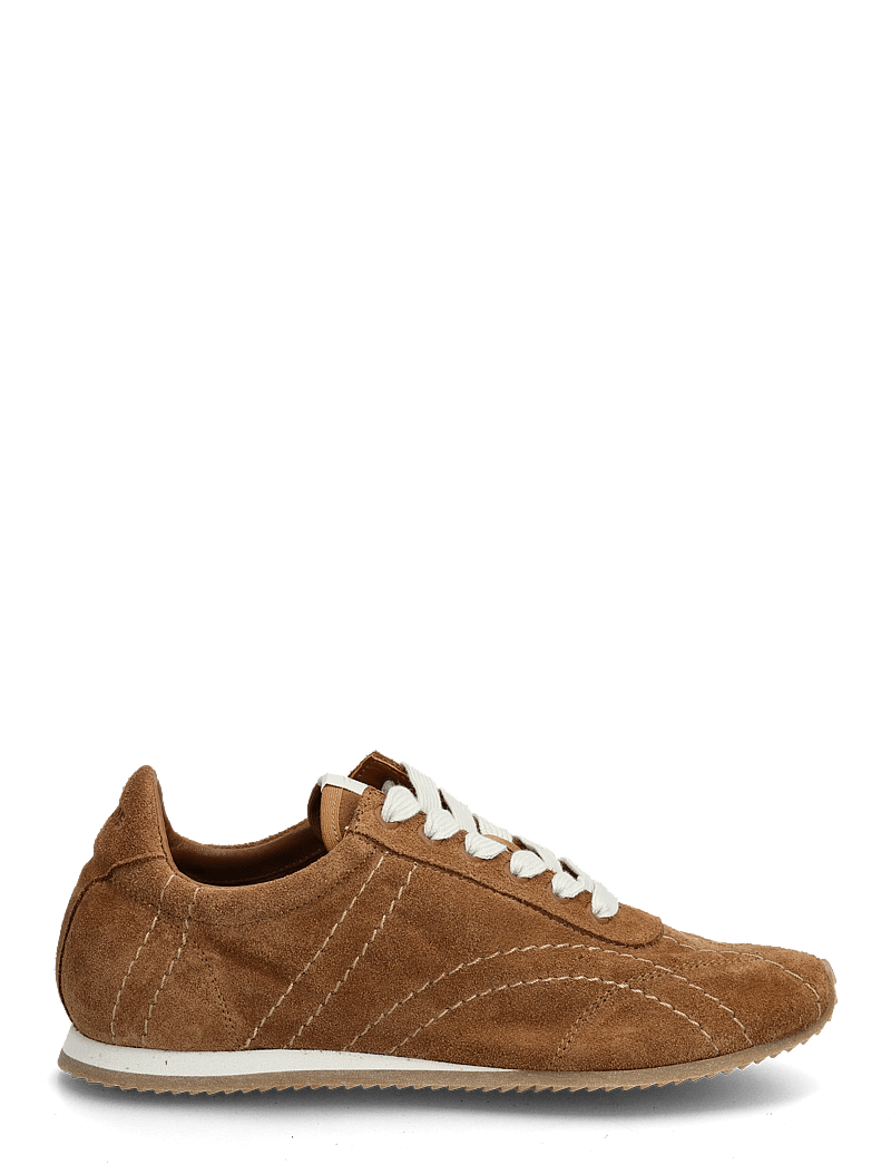 TOTEME - Flex Suede Sneakers - låga sneakers - brown - 1