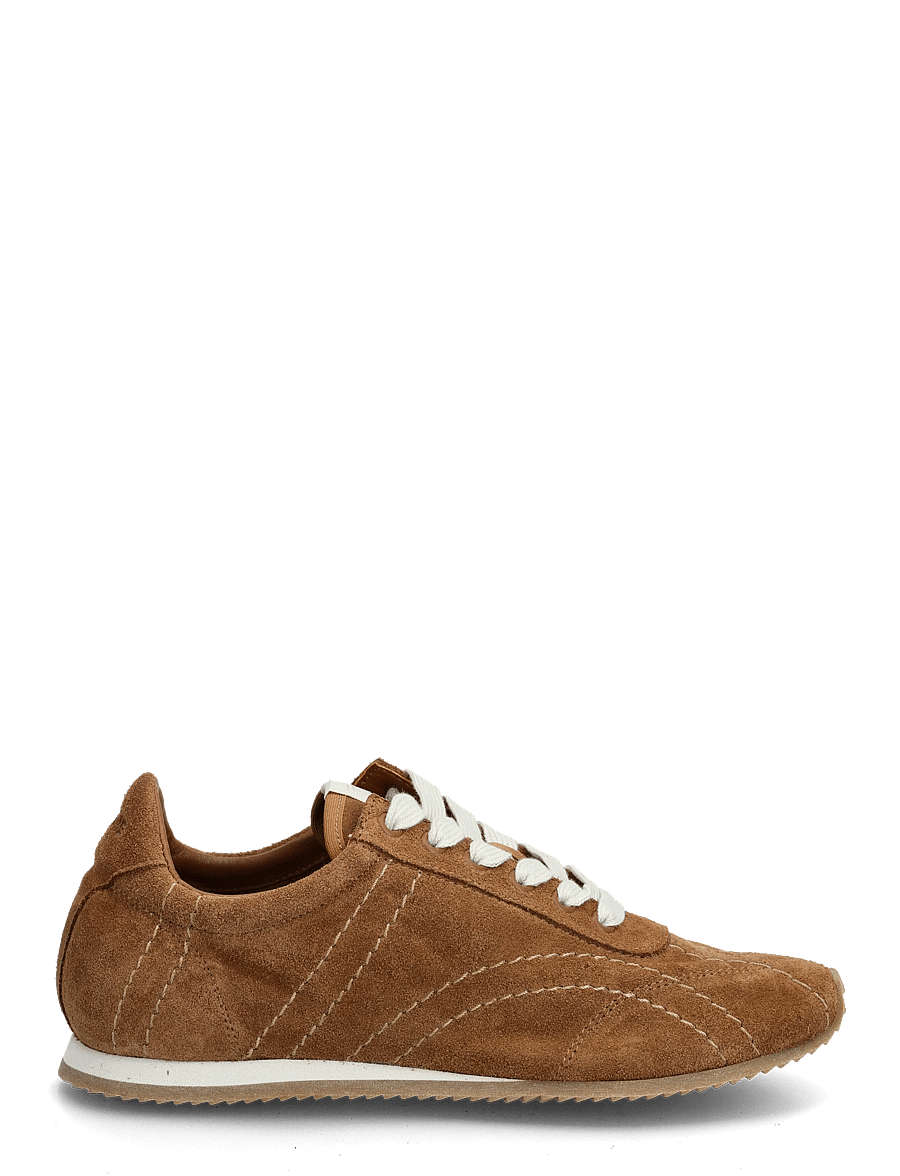 TOTEME - Flex Suede Sneakers - låga sneakers - brown - 1